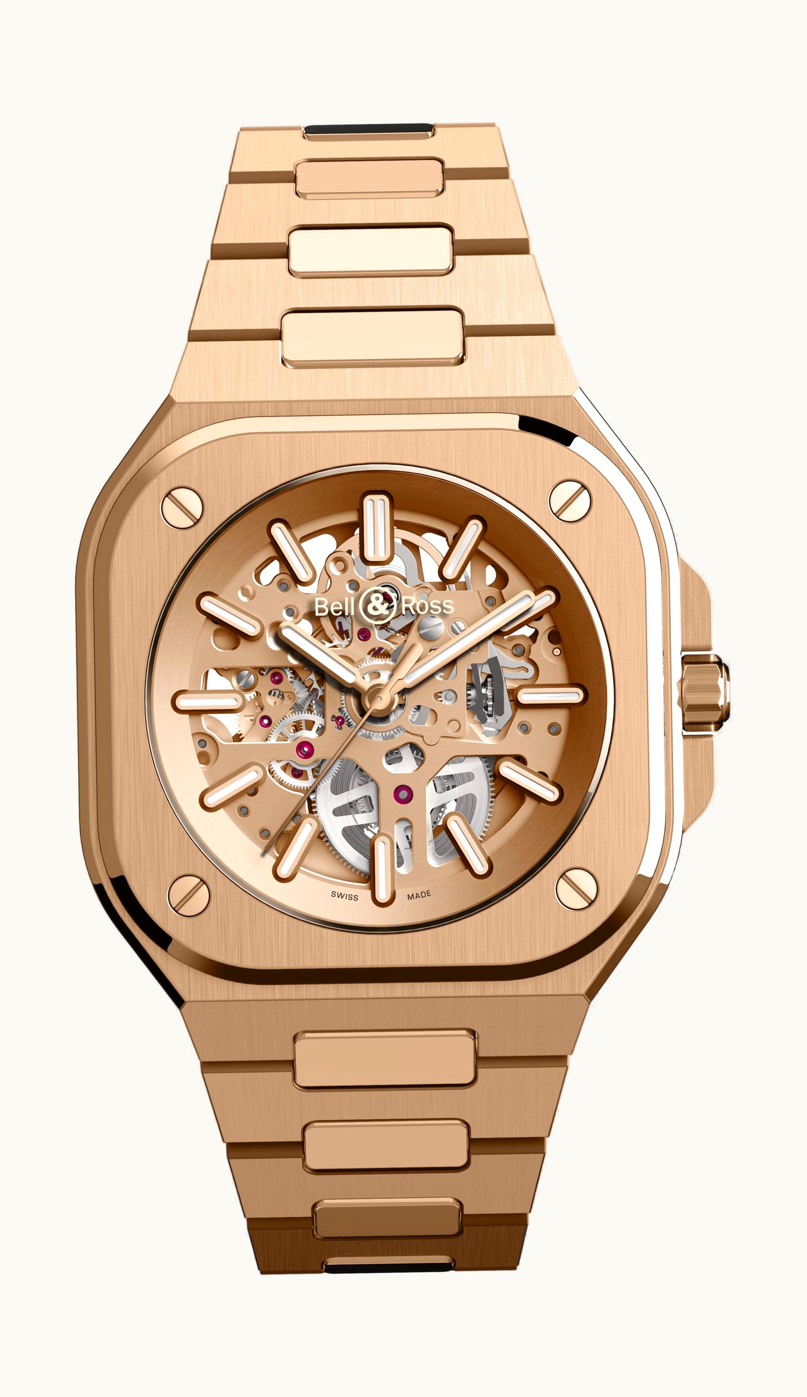 Bell & Ross BR 05 Skeleton Gold 40mm - Rose Gold - Automatic Winding BR05A-PG-SK-PG