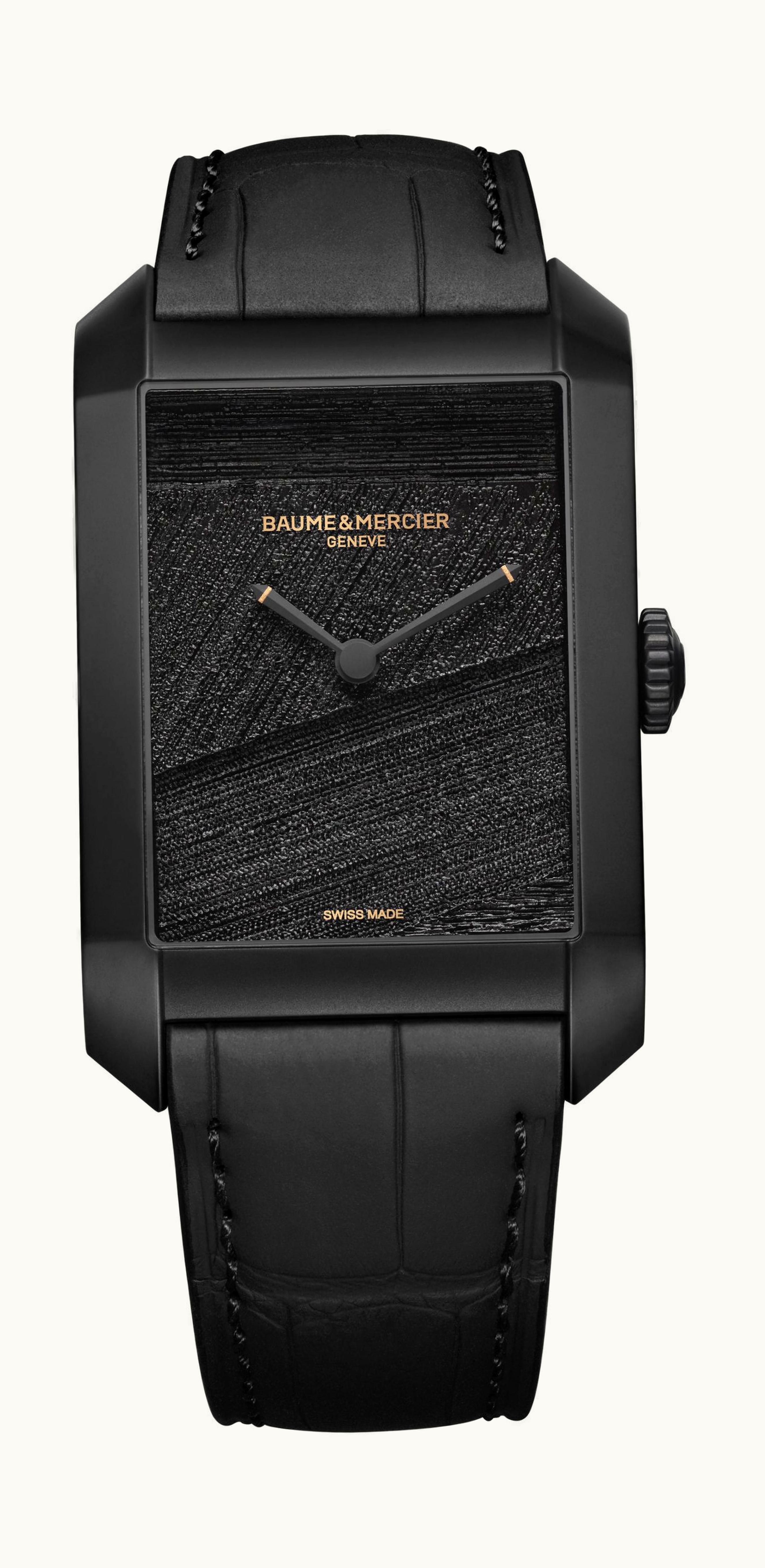 Baume & Mercier Hampton “Hommage à Pierre Soulages” 48 x 31mm - Black DLC, Stainless Steel - Automatic Winding