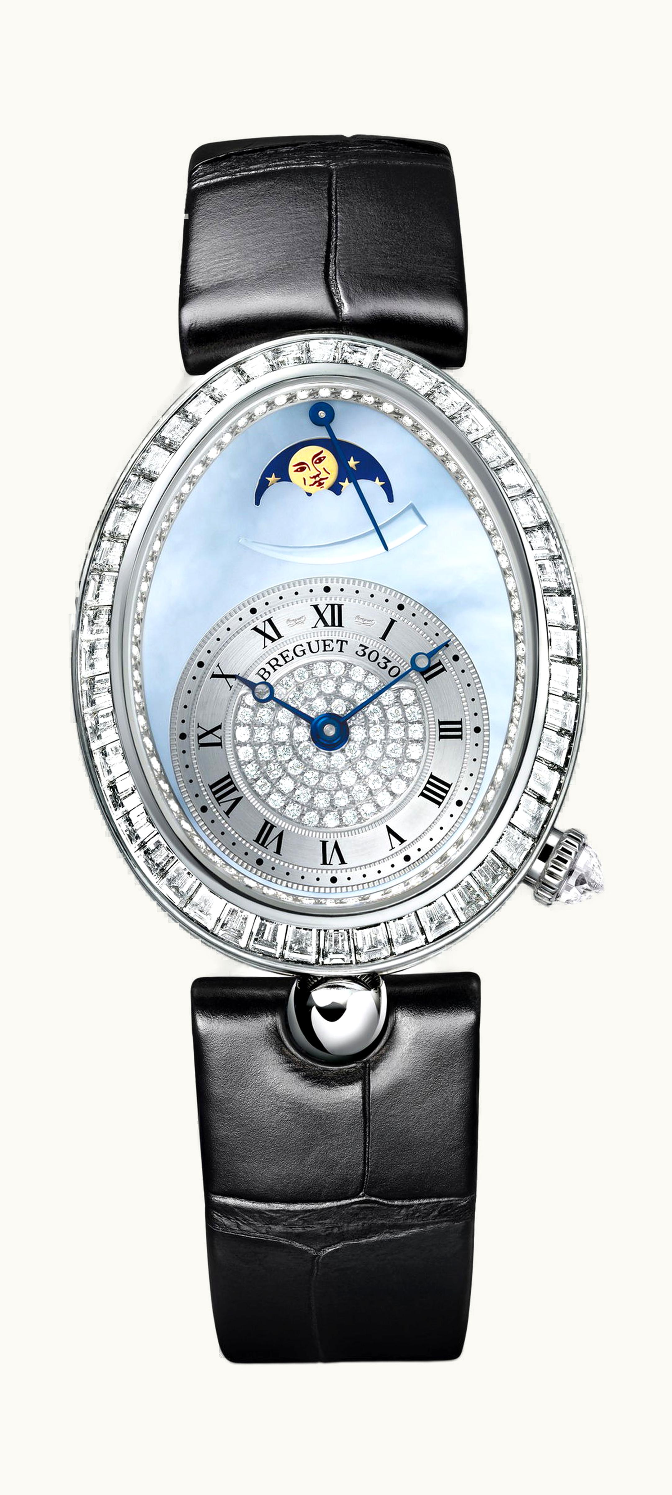 Breguet Reine de Naples 8909 38.50 x 30.45mm - White Gold - Automatic Winding 8909BB/VD/964/D00D