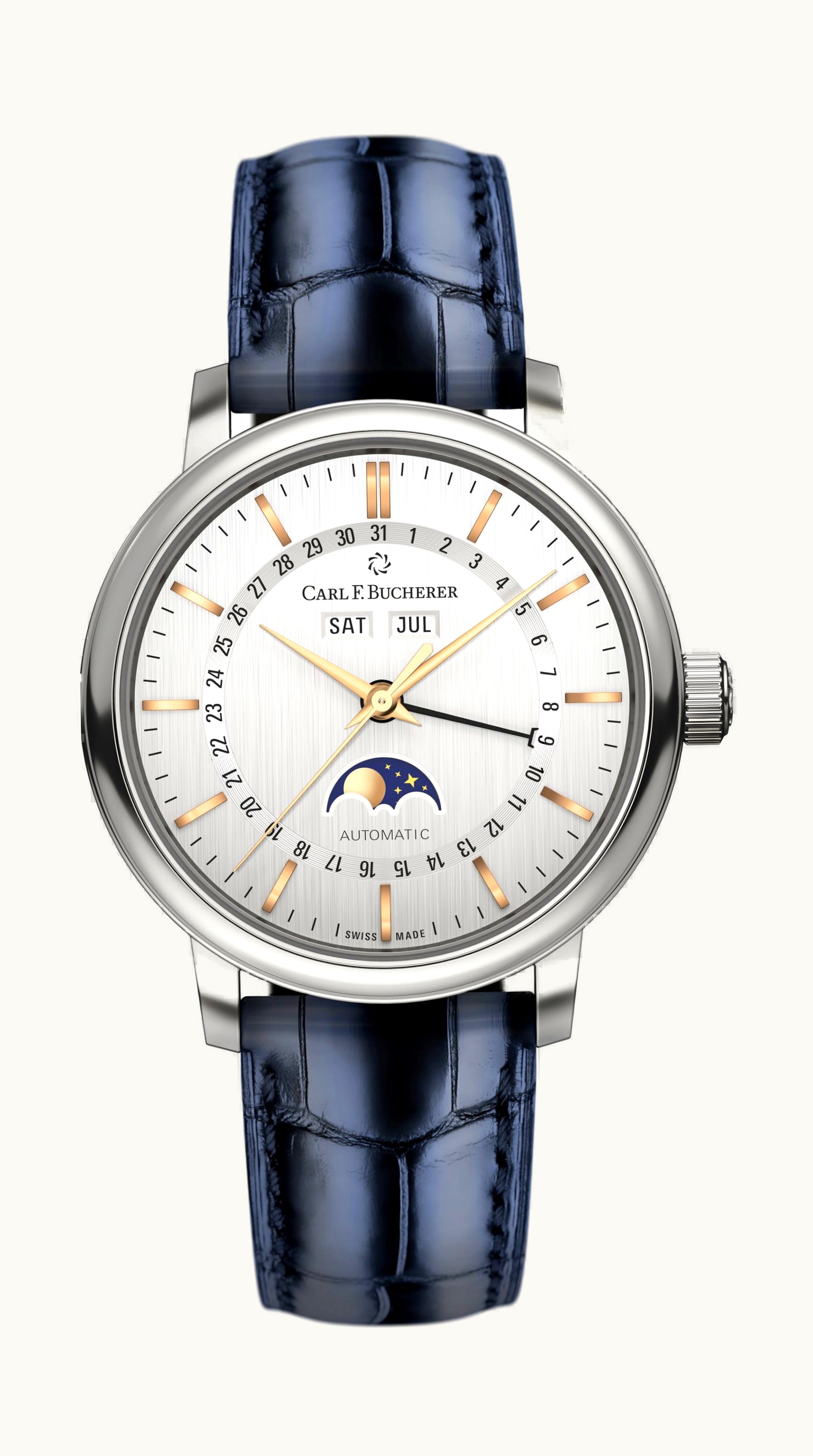 Carl F. Bucherer Adamavi Full Calendar 39mm - Stainless Steel - Automatic Winding 00.10324.08.13.01