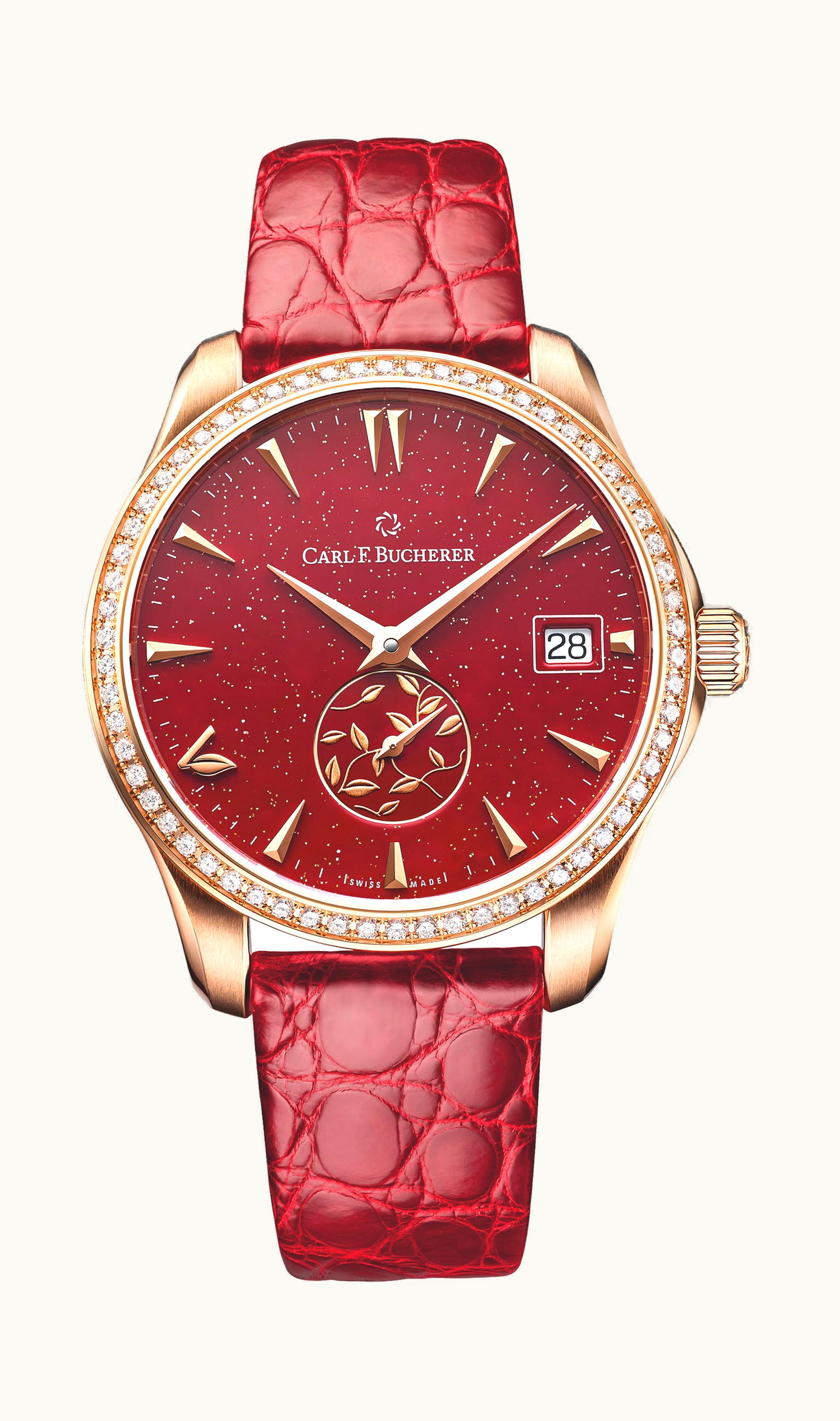 Carl F. Bucherer Manero AutoDate LOVE 35.5mm - Rose Gold - Automatic Winding