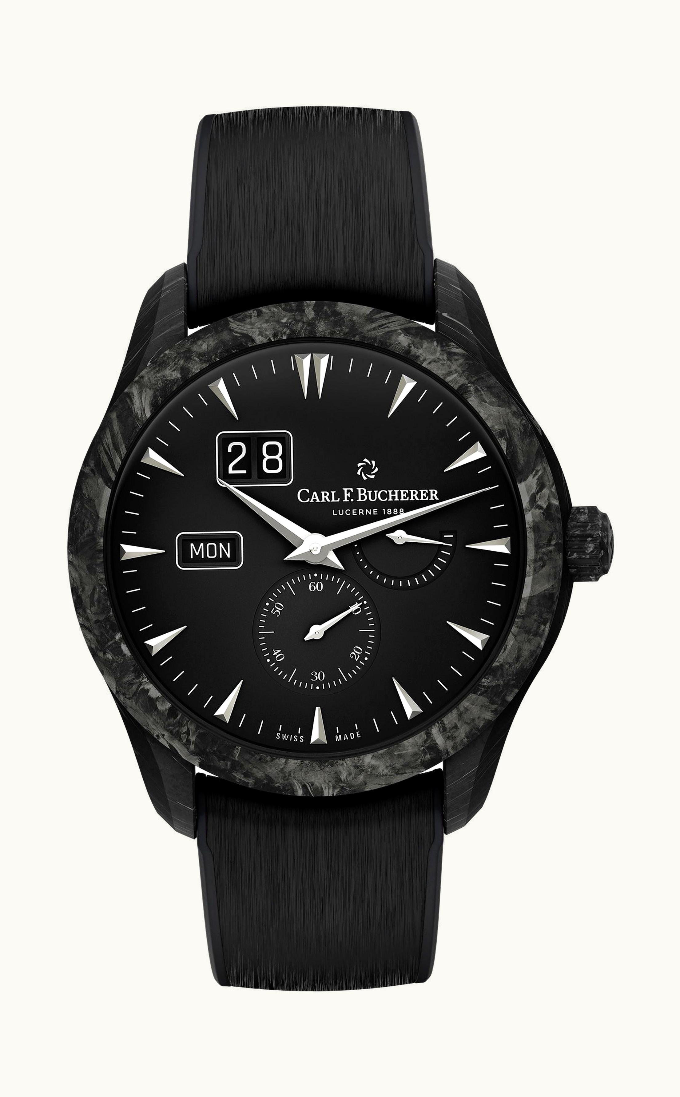 Carl F. Bucherer Manero Peripheral Big Date Black 41.60mm - Carbon, Titanium - Automatic Winding