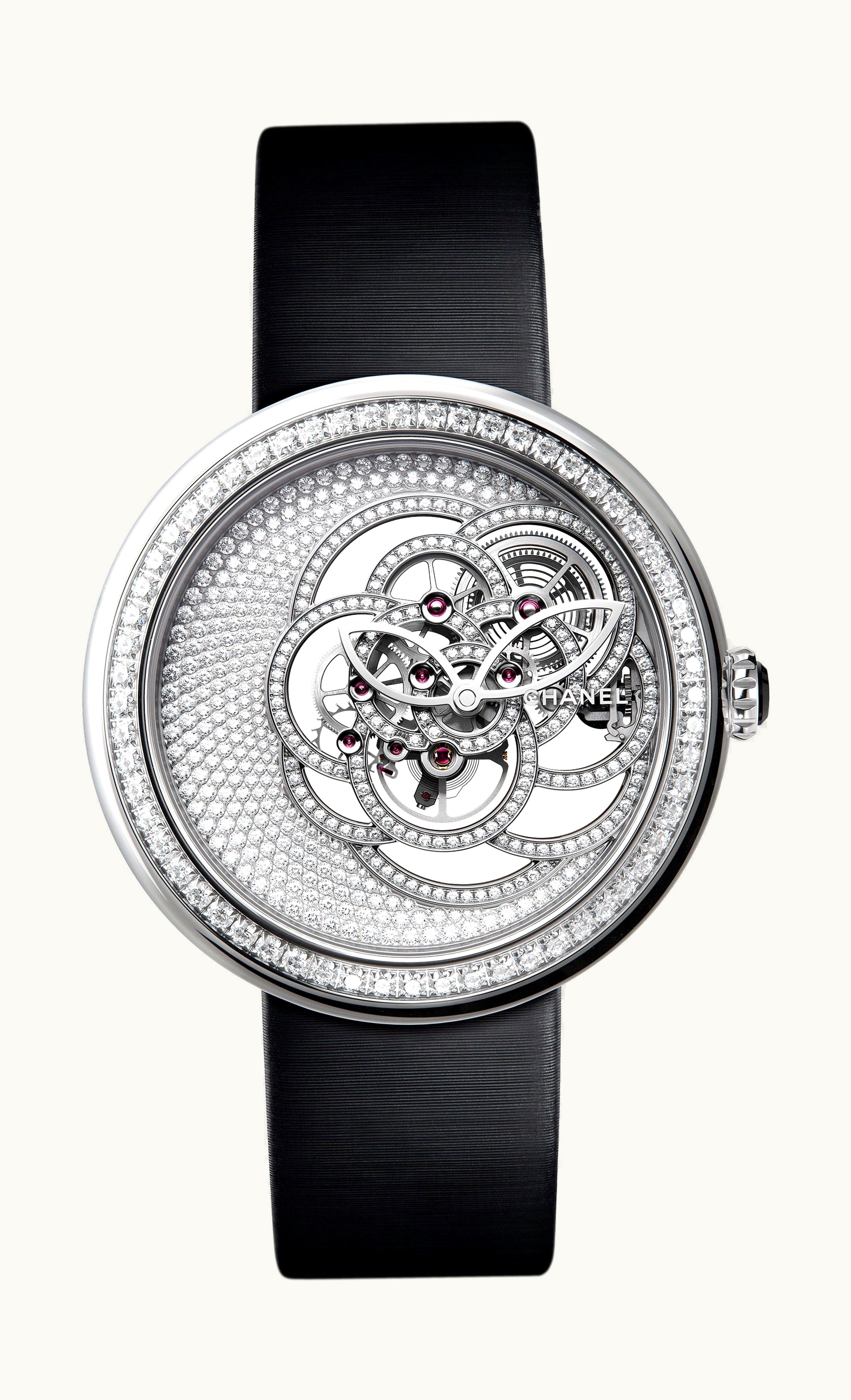 Chanel Mademoiselle Privé Camélia Skeleton Watch