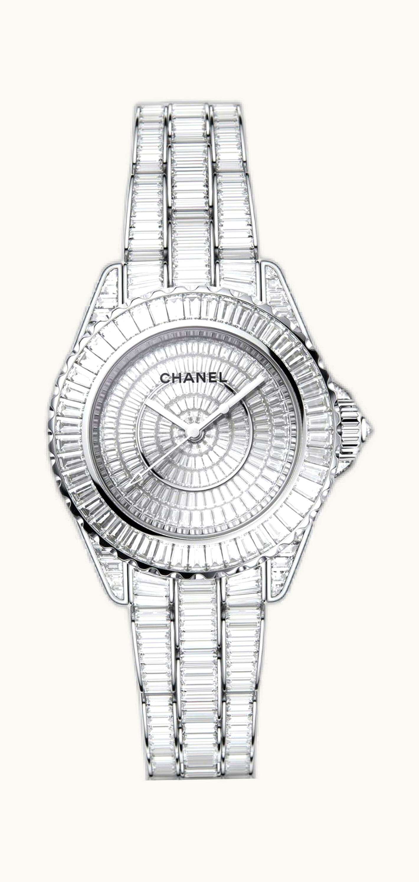 Chanel J12 Baguette Diamond Star