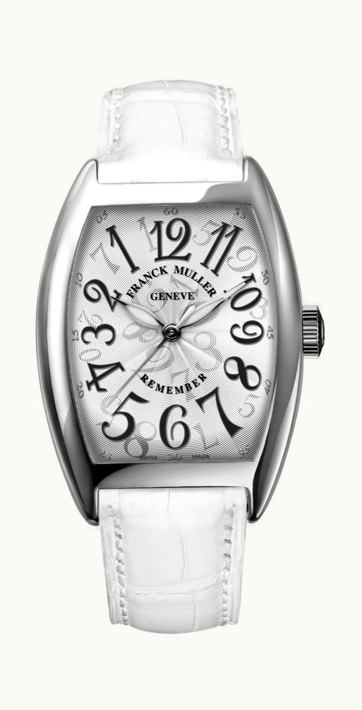 Franck Muller Cintrée Curvex Remember 31 x 43mm - White Gold - Automatic Winding 2850 B SC AT REM OG