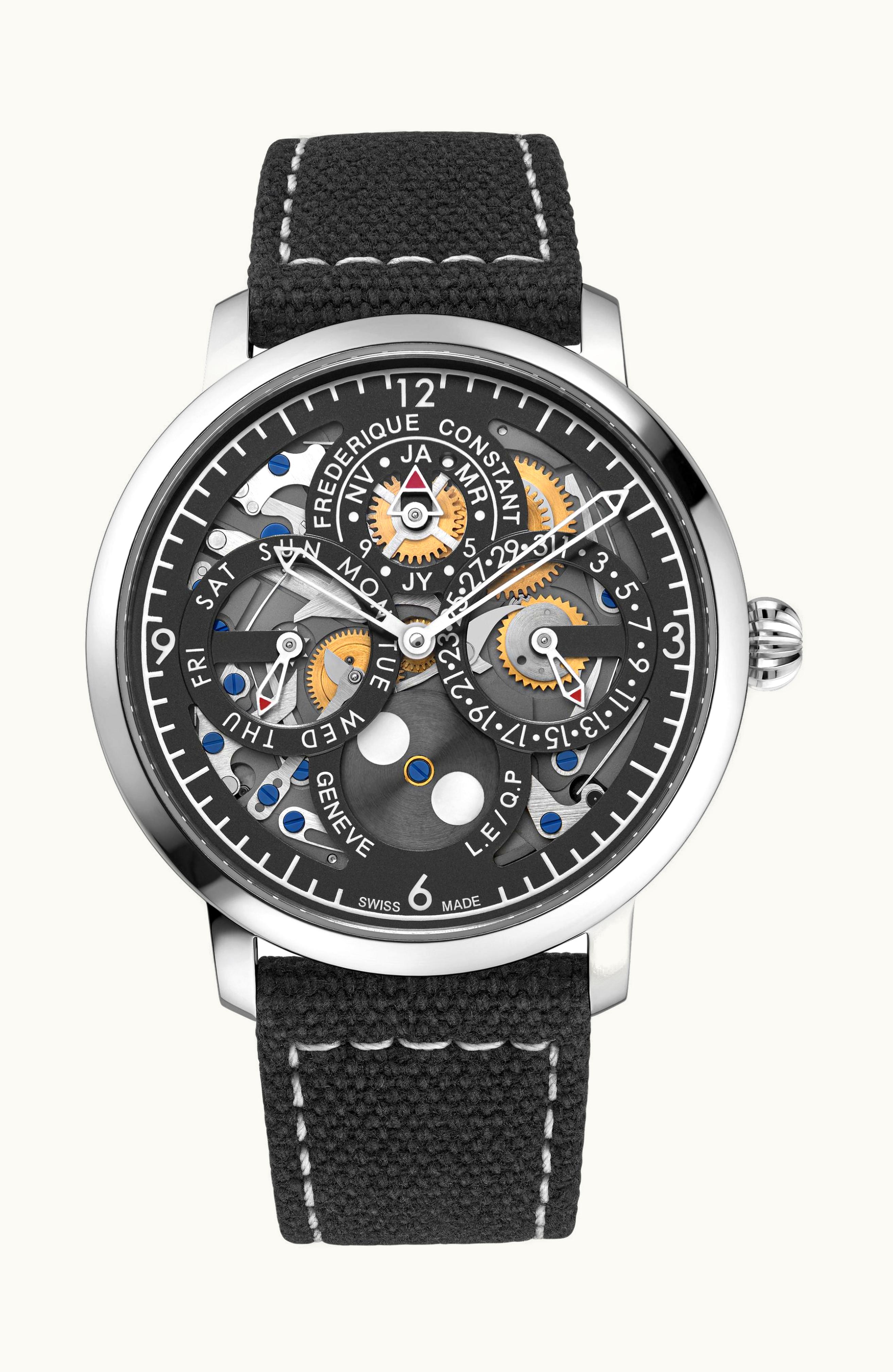 Frederique Constant Slimline Perpetual Calendar Manufacture Designed by Peter Speake