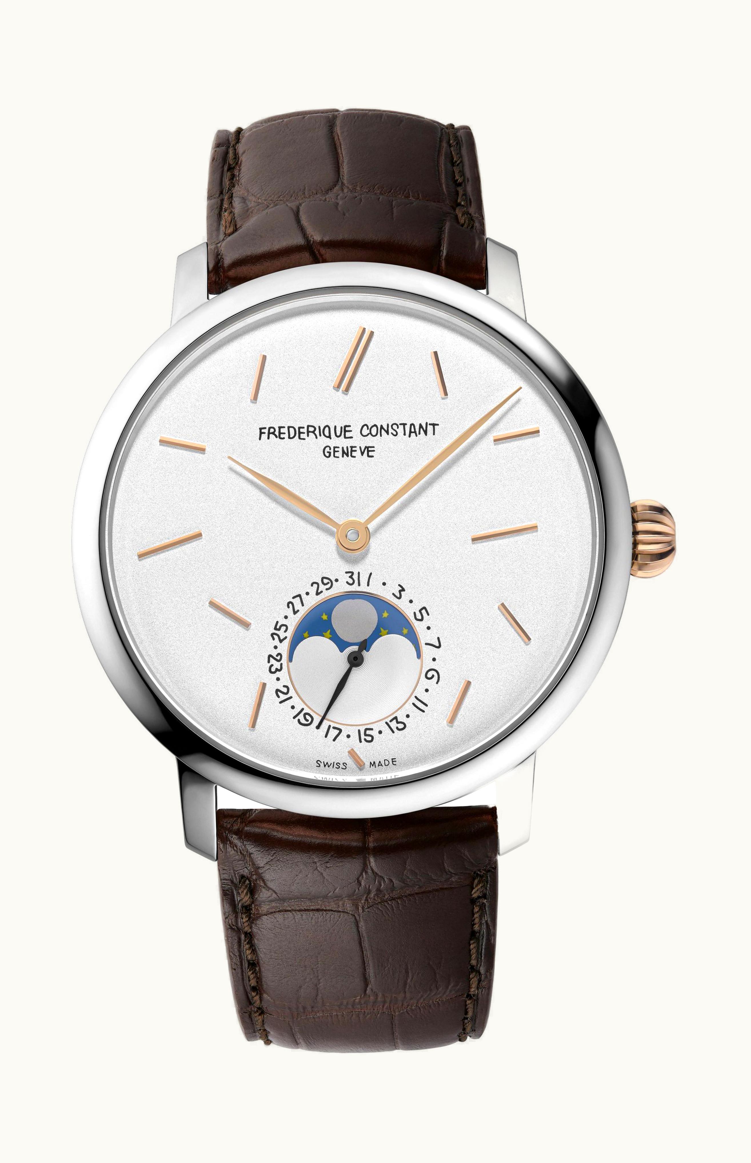 Frederique Constant Slimline Moonpase Date Manufacture Seconde/Seconde