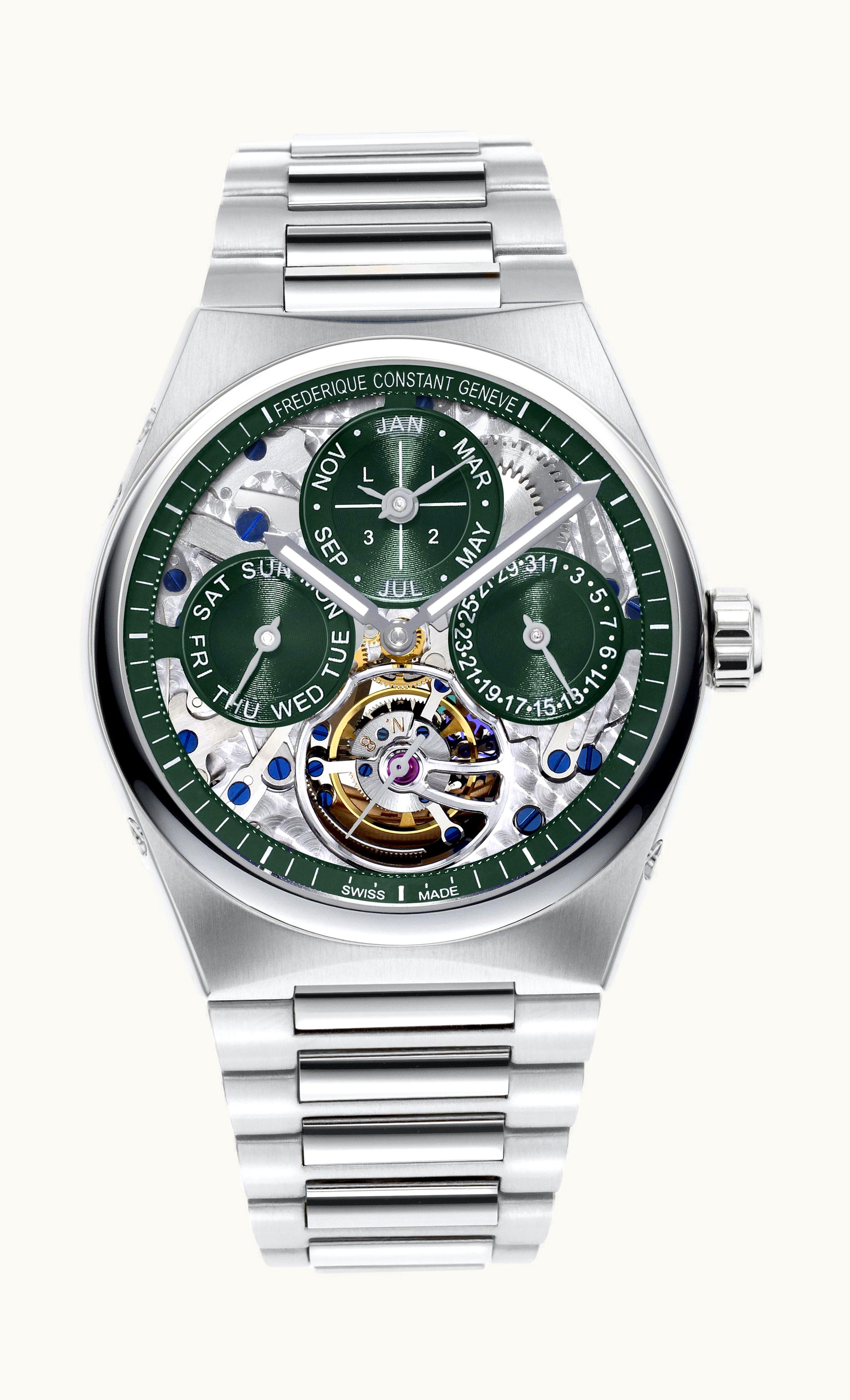 Frederique Constant Highlife Tourbillon Perpetual Calendar Manufacture Emerald