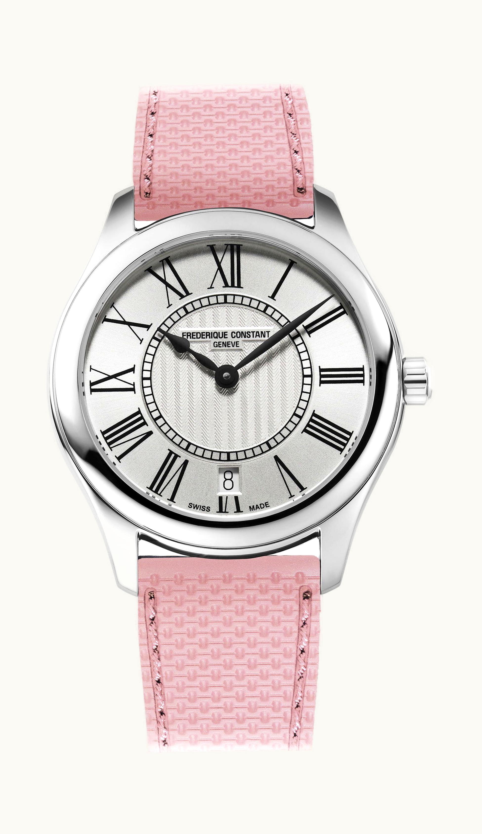 Frederique Constant Classics Ladies Quartz Pink Ribbon