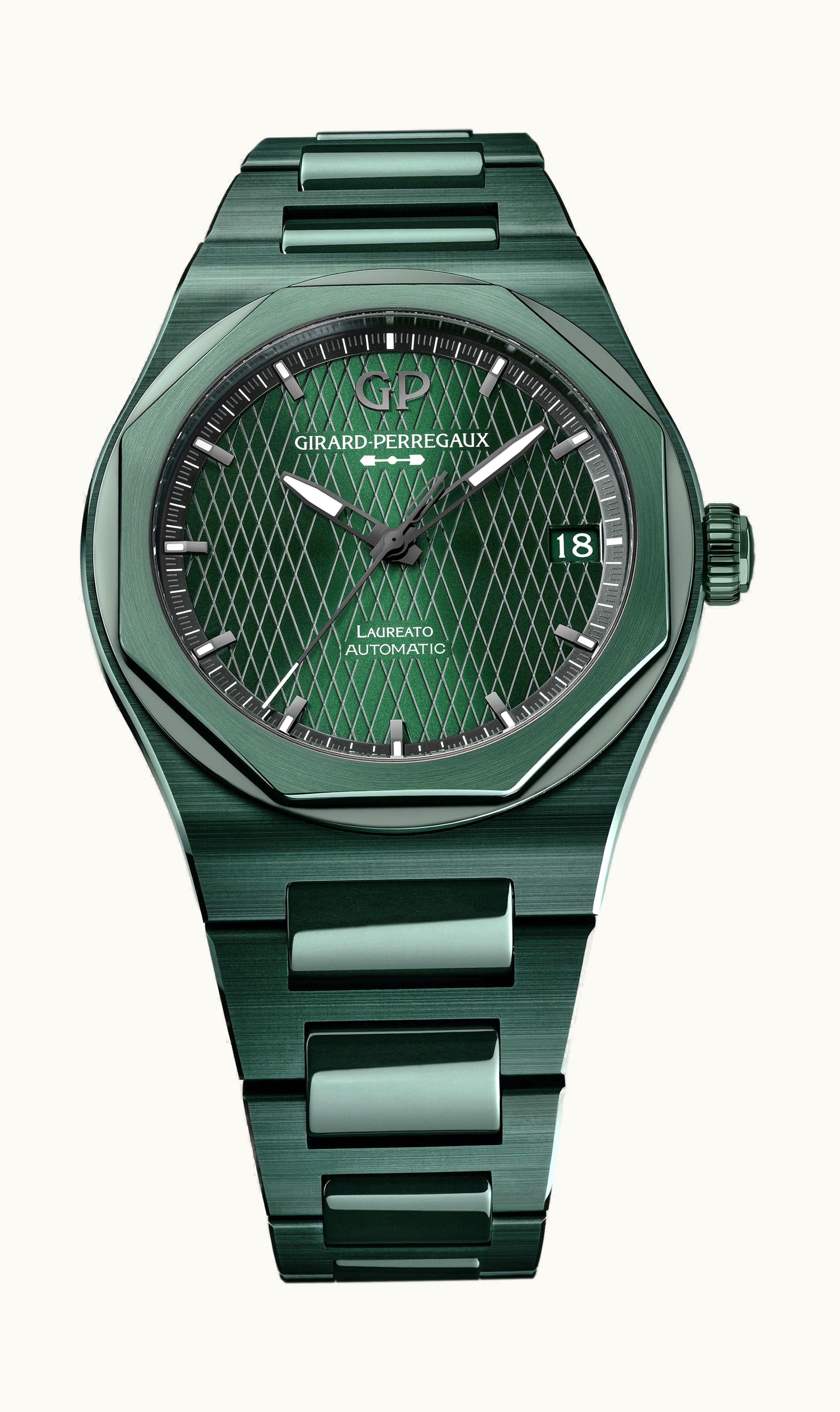 Girard-Perregaux Laureato Green Ceramic Aston Martin Edition