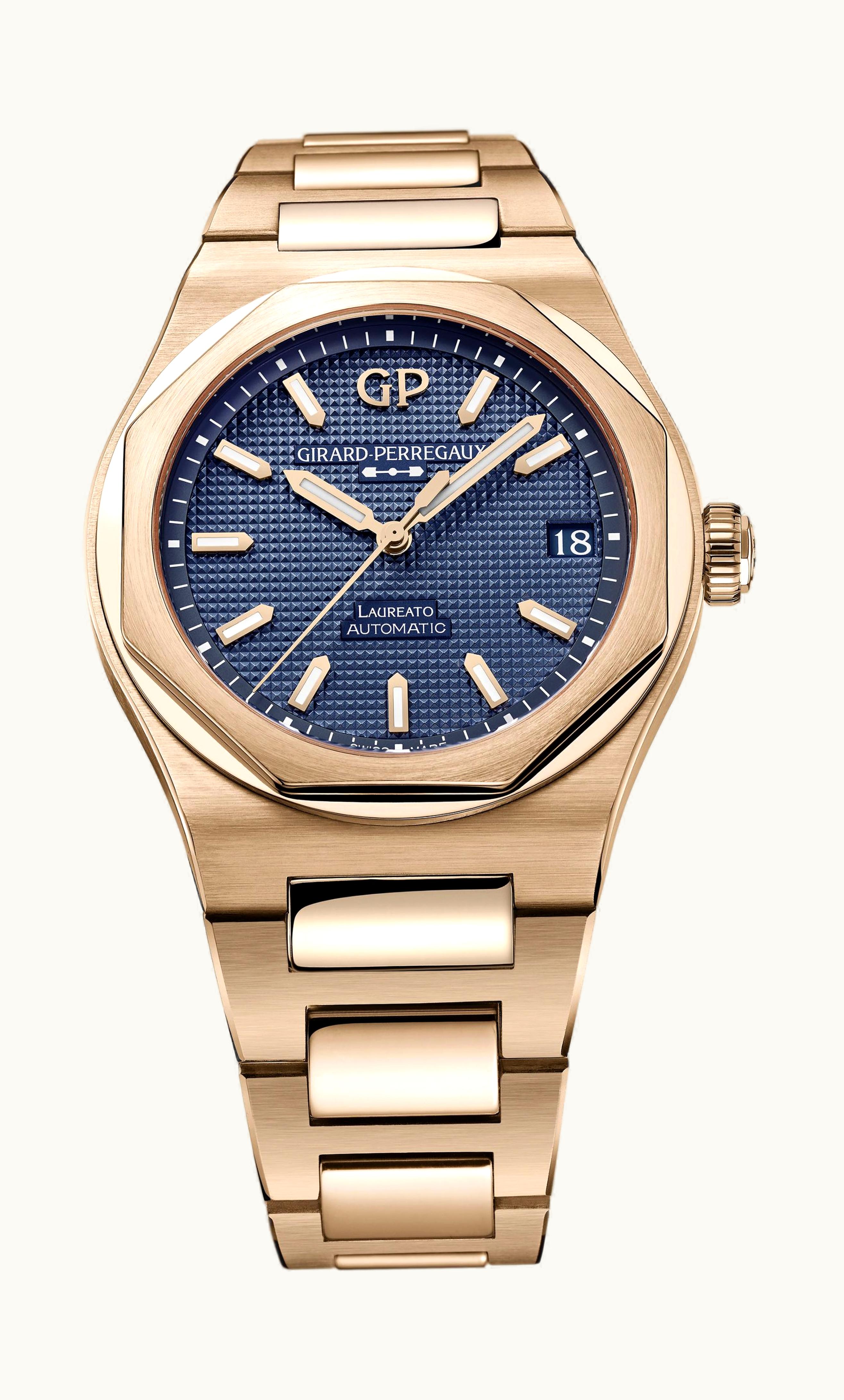 Girard-Perregaux Laureato 42 mm Pink Gold Ultramarine Blue