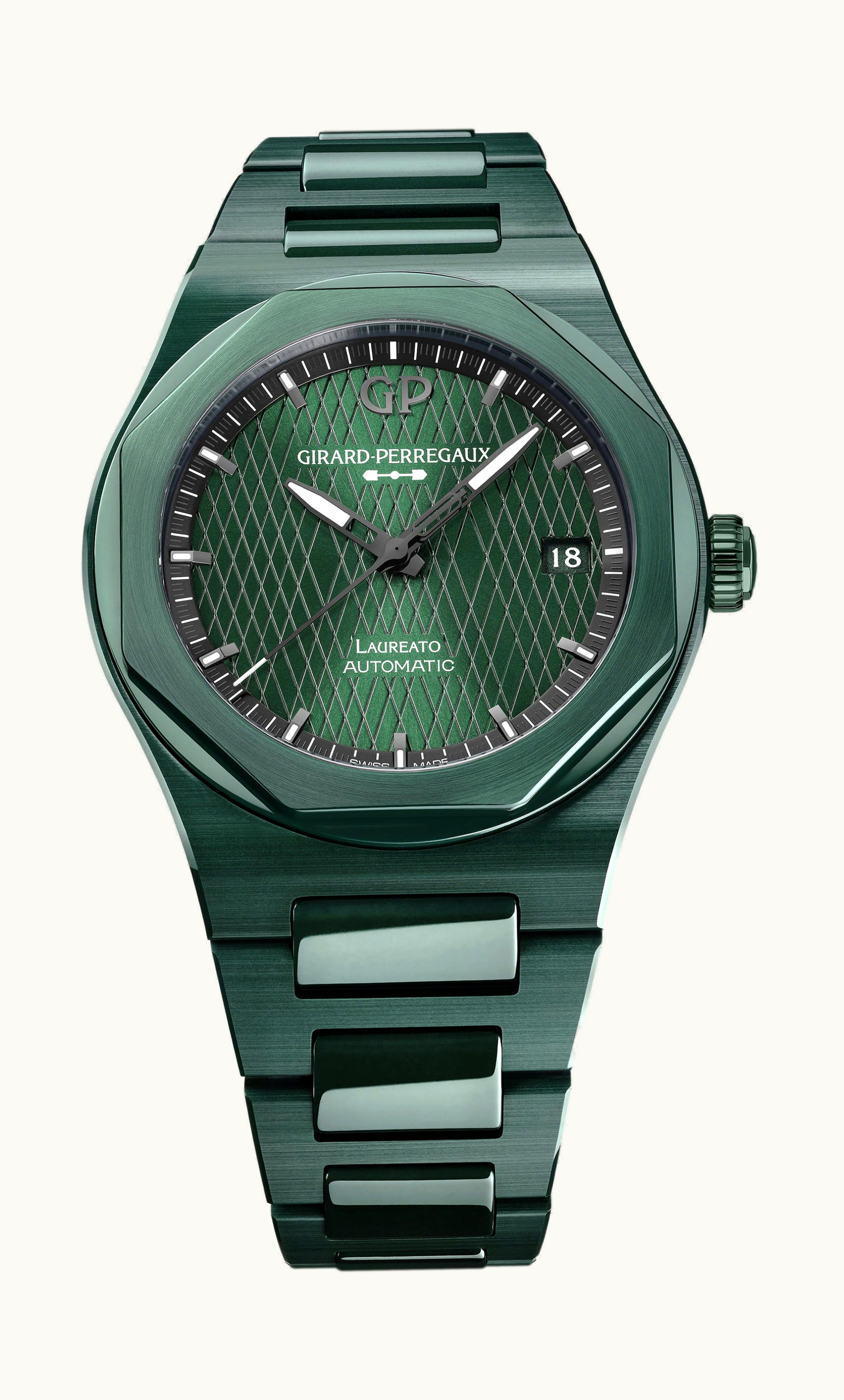 Girard-Perregaux Laureato Green Ceramic Aston Martin Edition