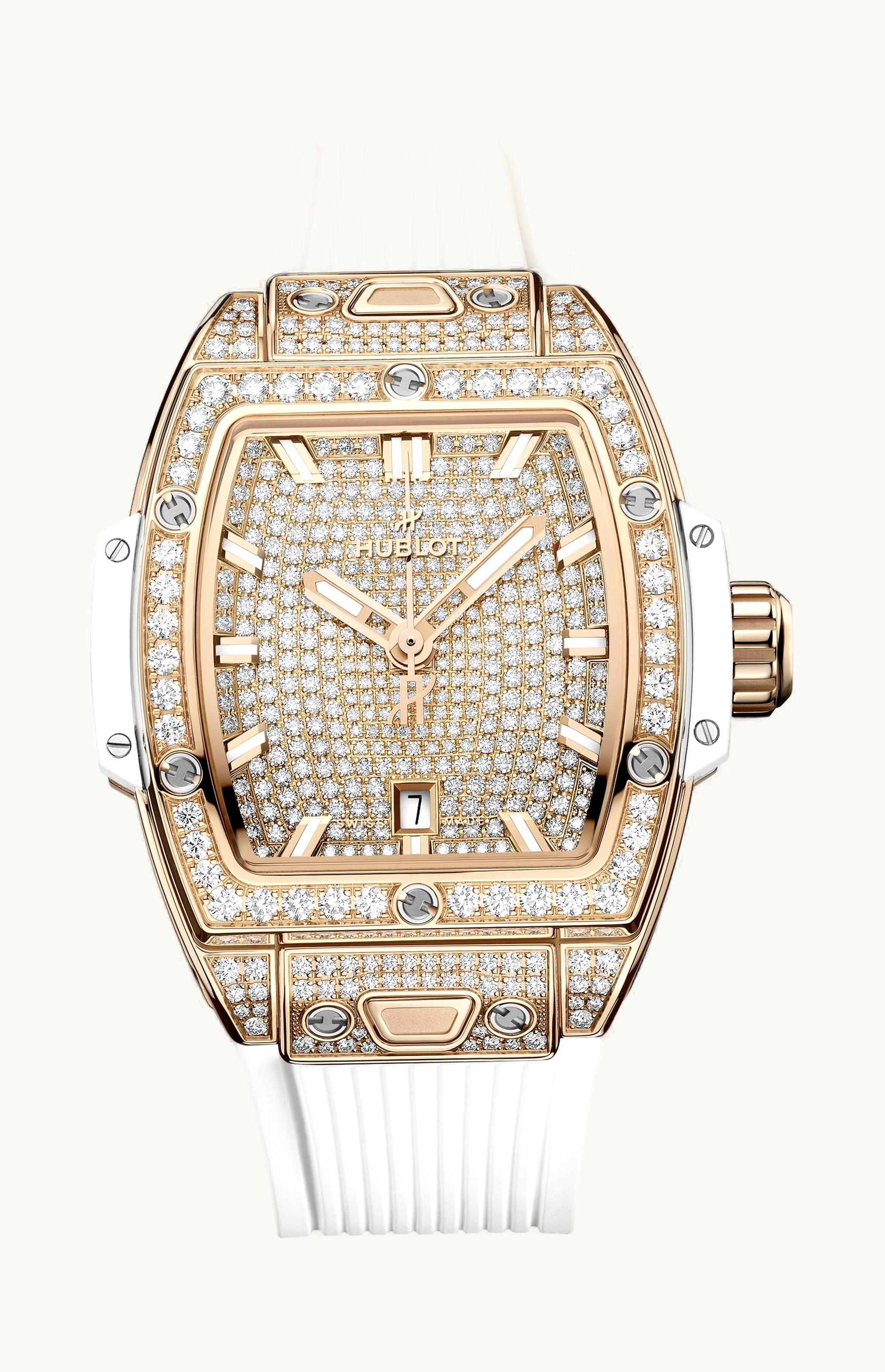 Hublot Spirit of Big Bang King Gold White Full Pavé