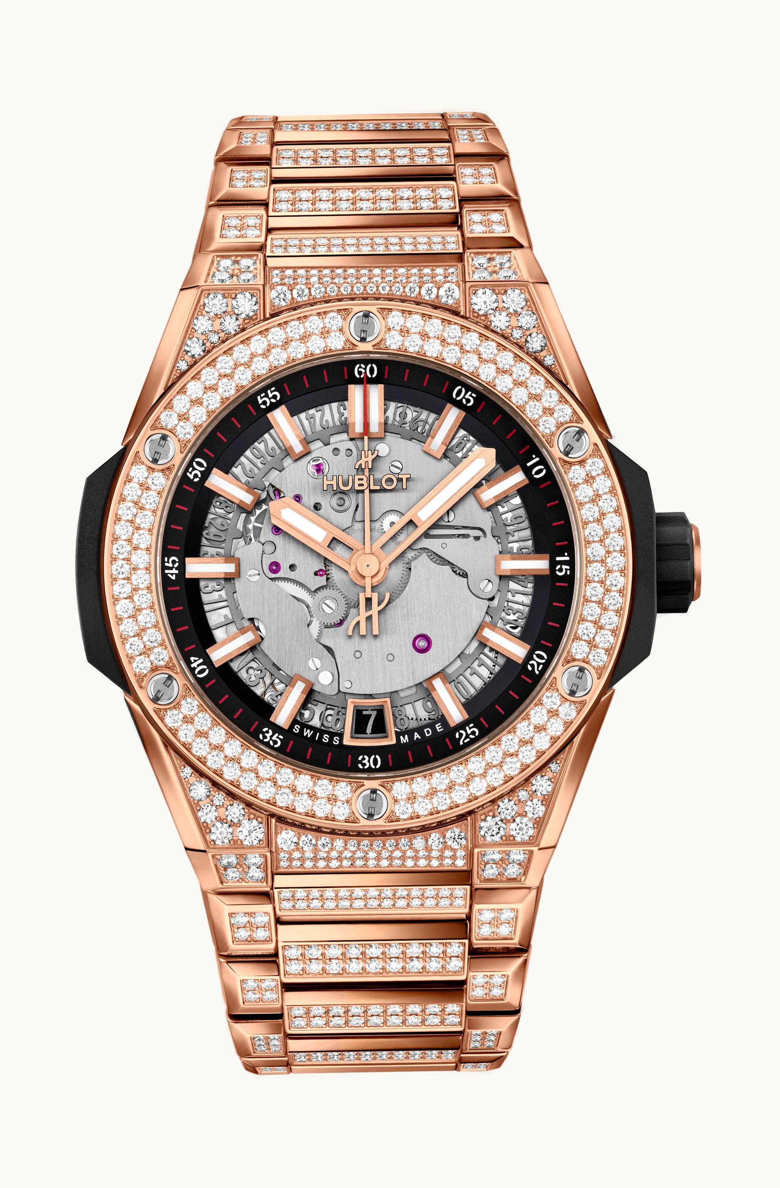 Hublot Big Bang Integrated Time Only King Gold Pavé