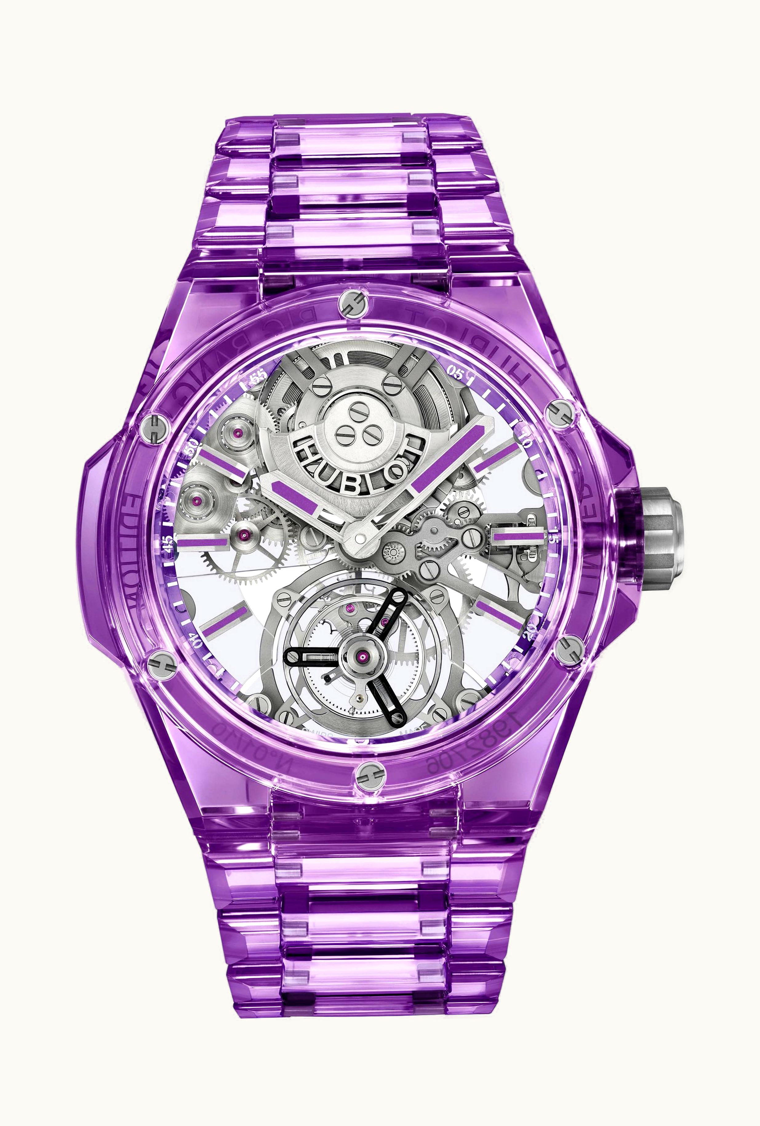 Hublot Big Bang Integrated Tourbillon Full Purple Sapphire