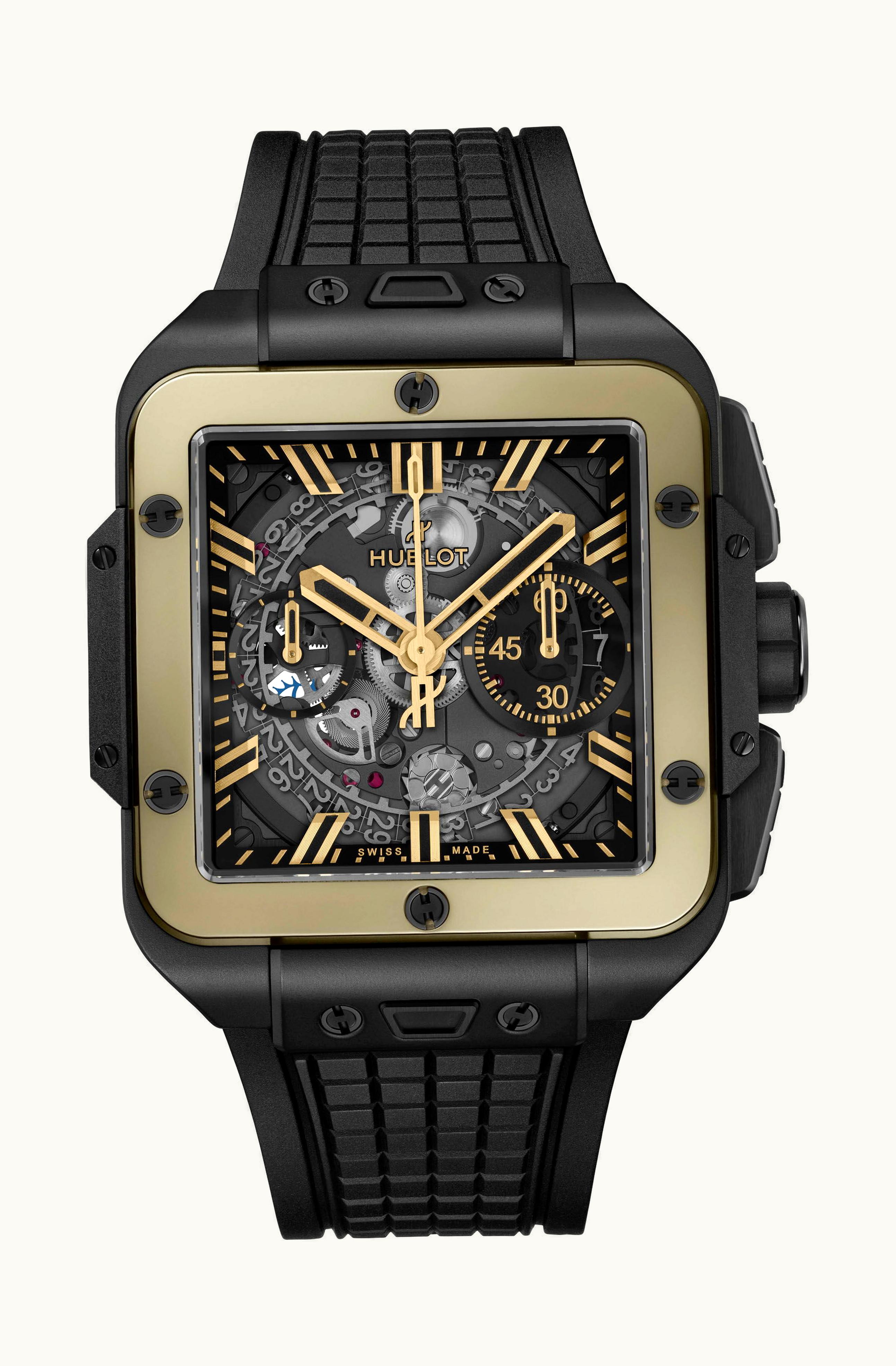 Hublot Square Big Bang Unico Ceramic Magic Gold