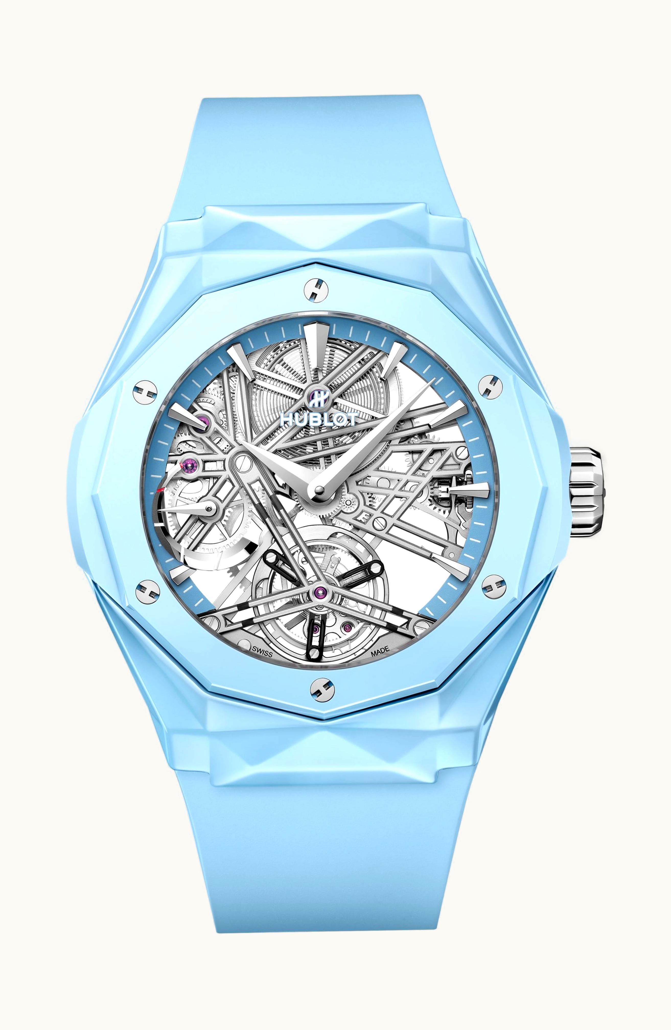 Hublot Classic Fusion Tourbillon Orlinski Ceramic Sky Blue