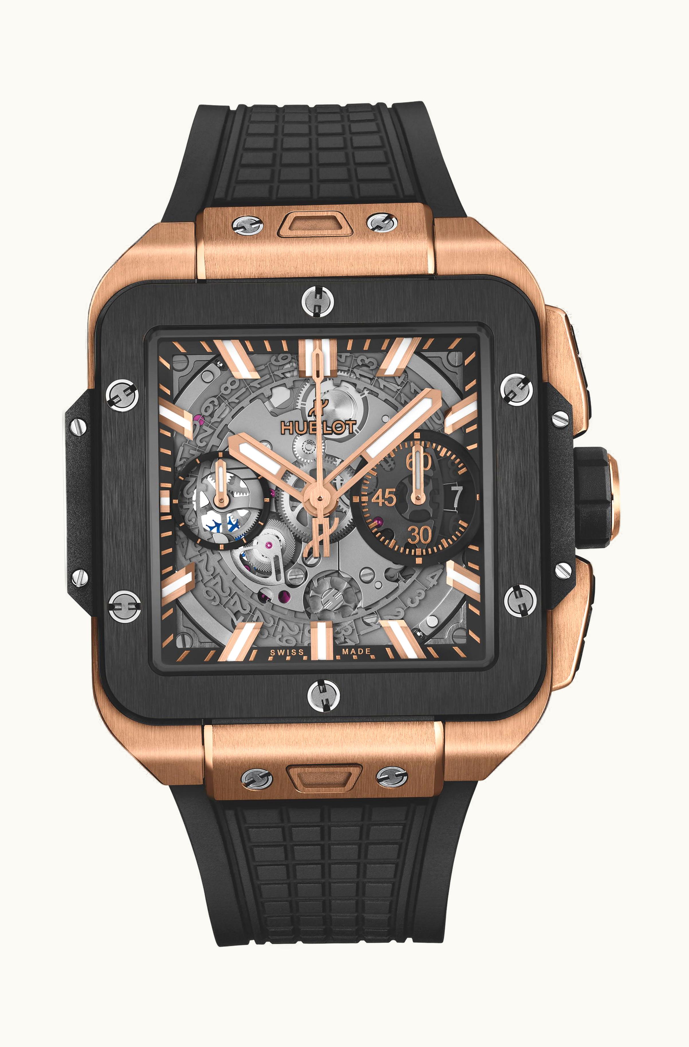 Hublot Square Bang Unico King Gold Ceramic