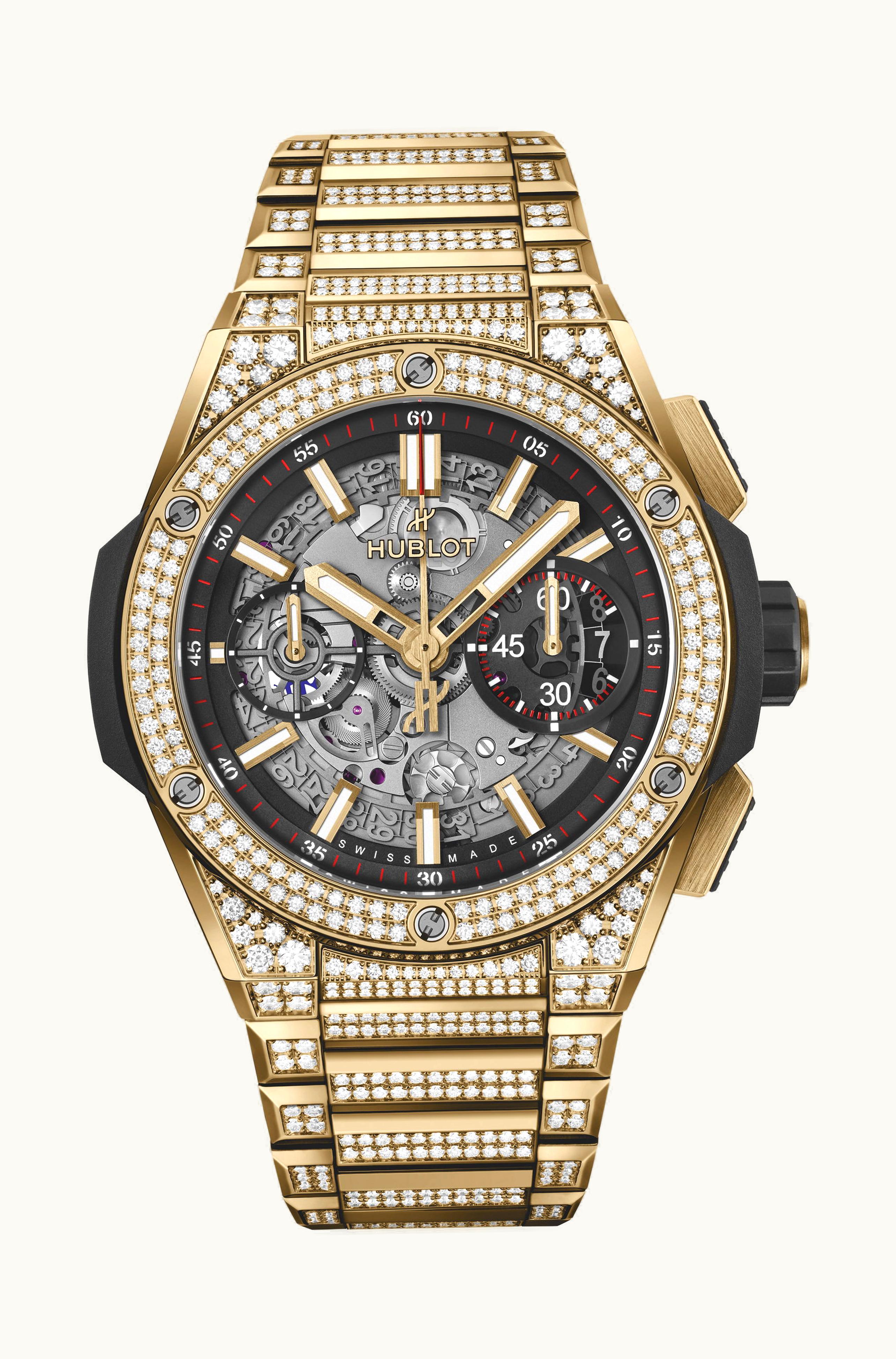 Hublot Big Bang Integral Yellow Gold Pavé