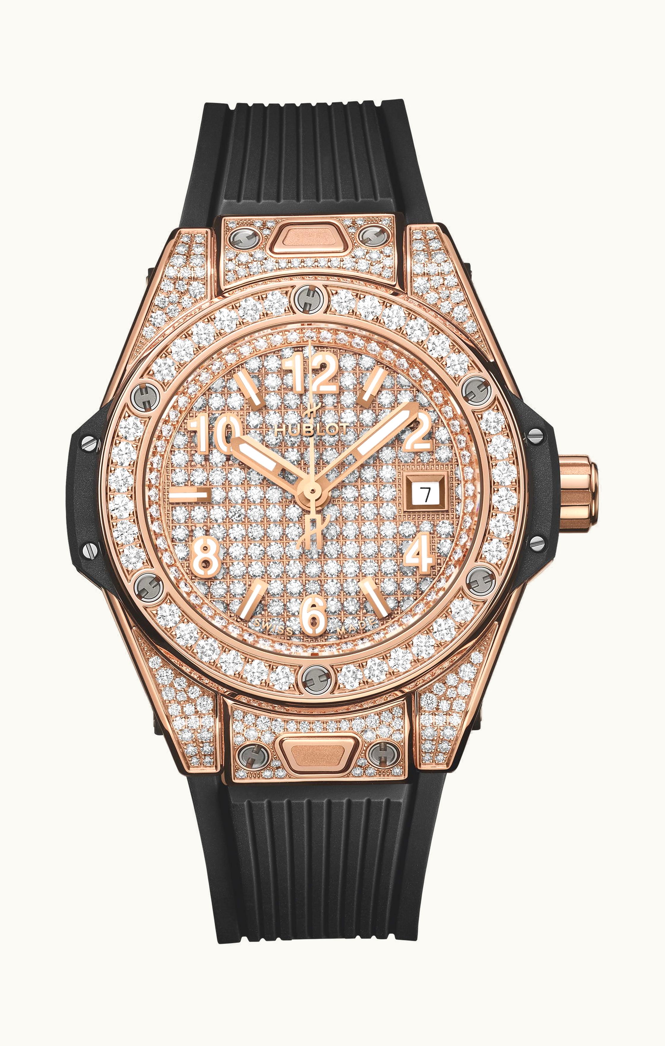 Hublot Big Bang One Click King Gold Full Pave