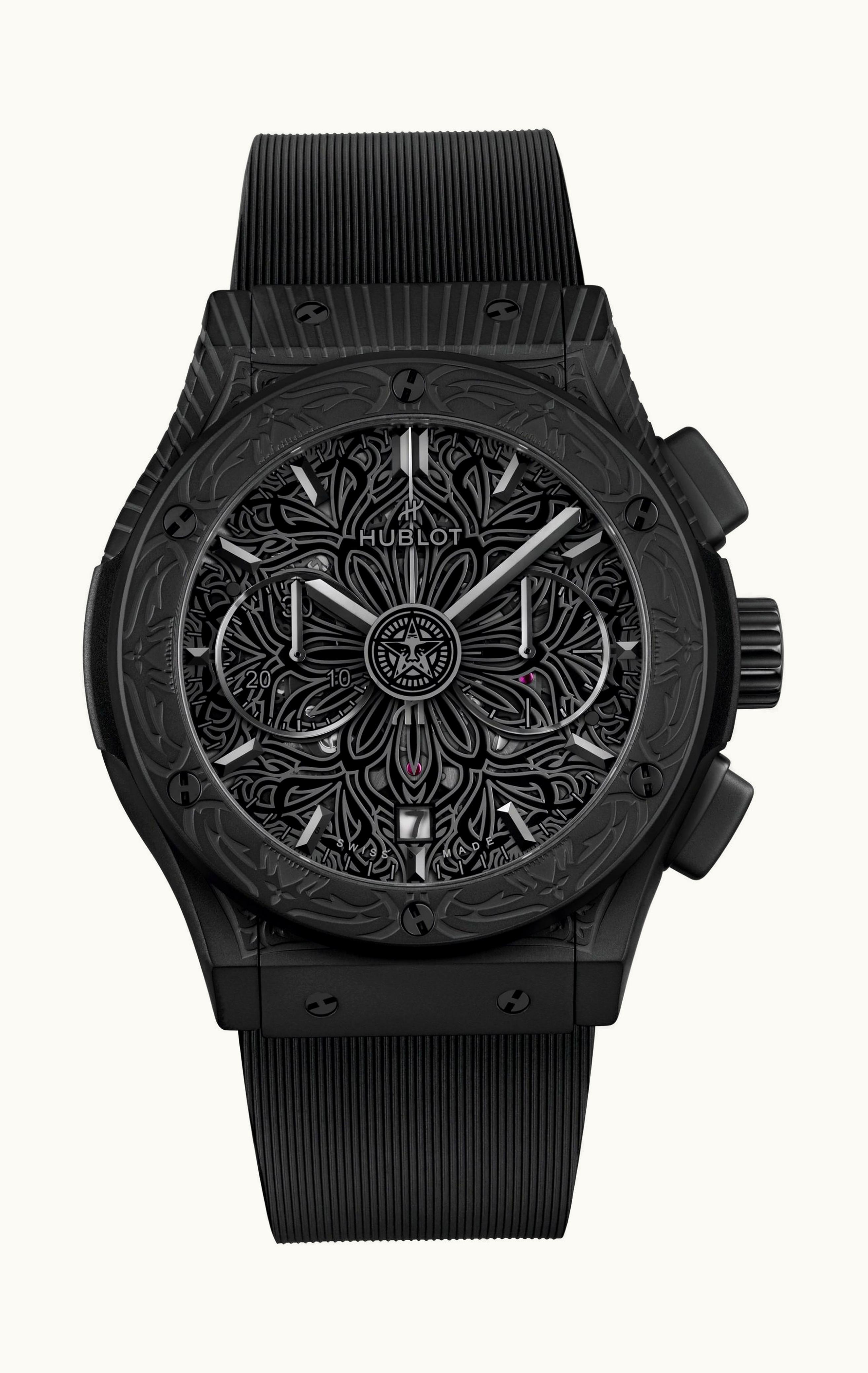 Hublot Classic Fusion Aerofusion Chronograph All Black Shepard Fairey