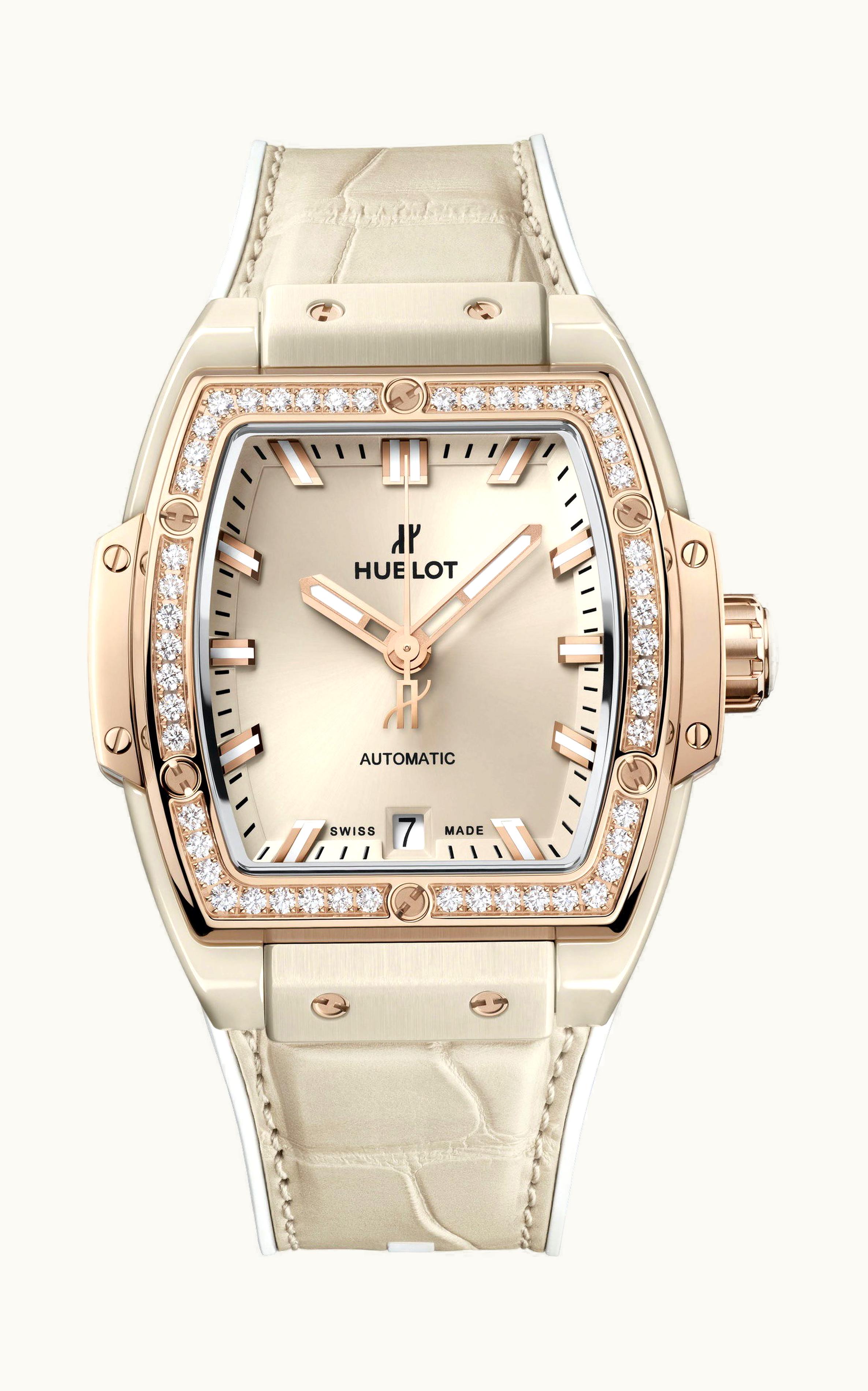 Hublot Spirit of Big Bang Beige Ceramic King Gold Diamonds
