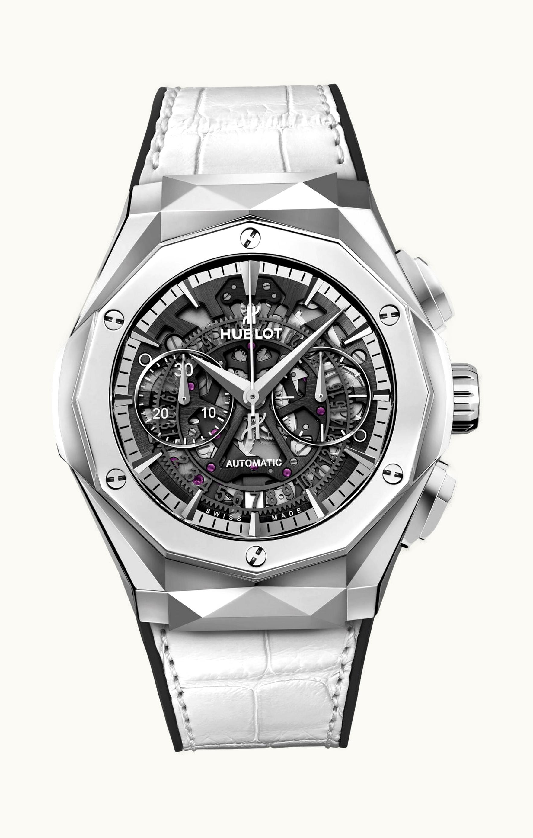 Hublot Classic Fusion Aerofusion Chronograph Orlinski Titanium White