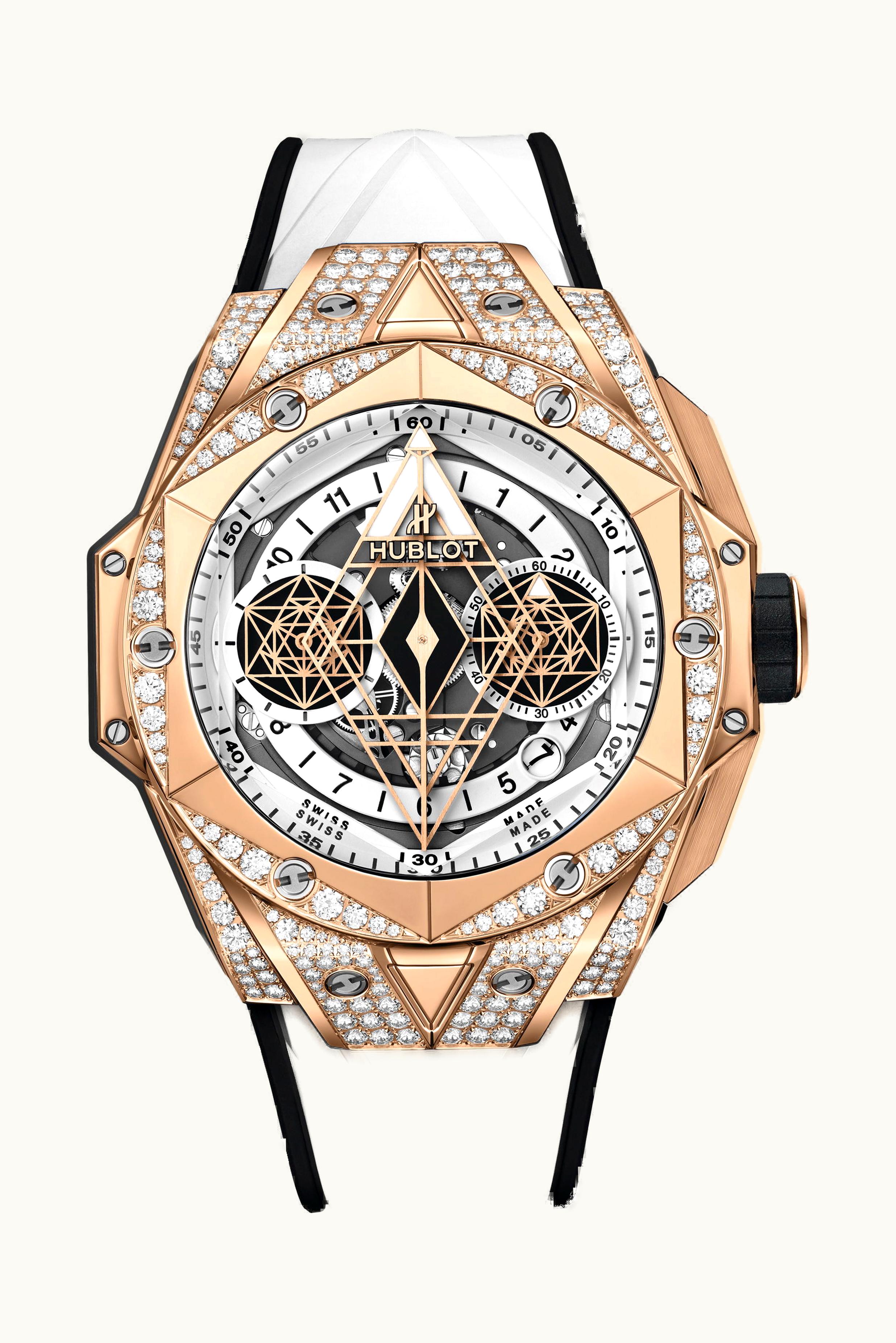 Hublot Sang Bleu II King Gold White Pavé