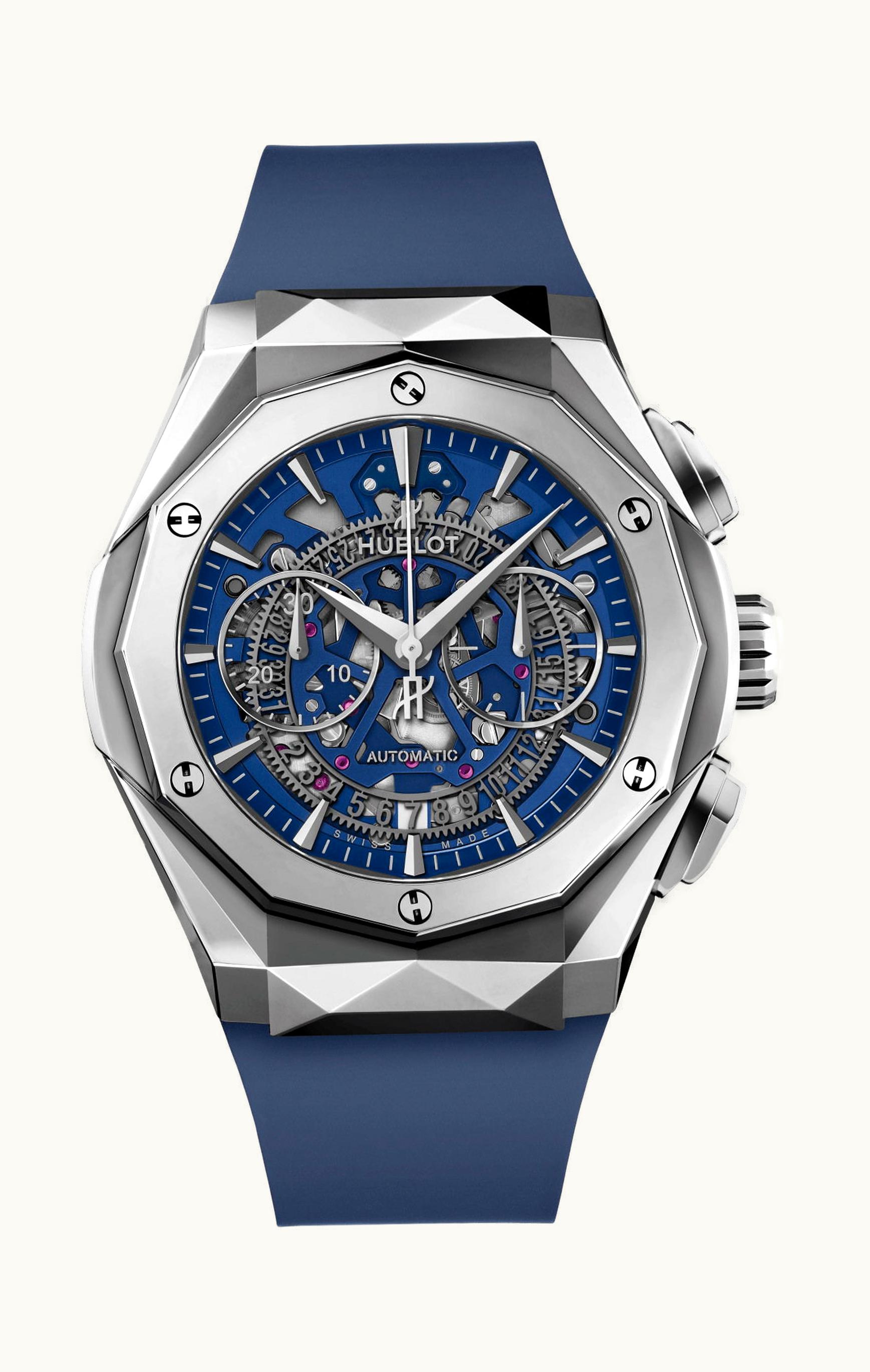 Hublot Classic Fusion Aerofusion Chronograph Orlinski Titanium Blue