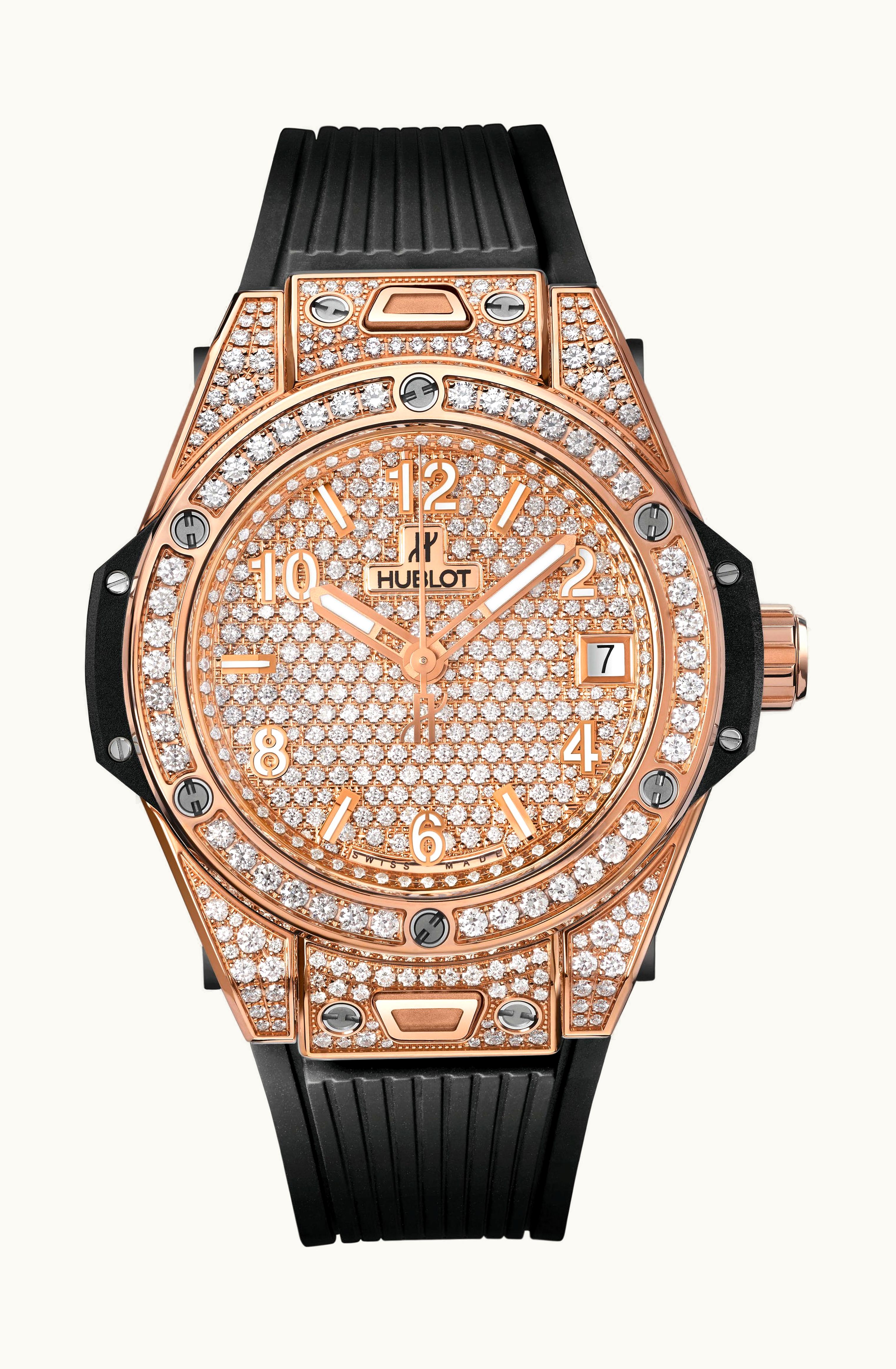 Hublot Big Bang One Click King Gold Full Pavé