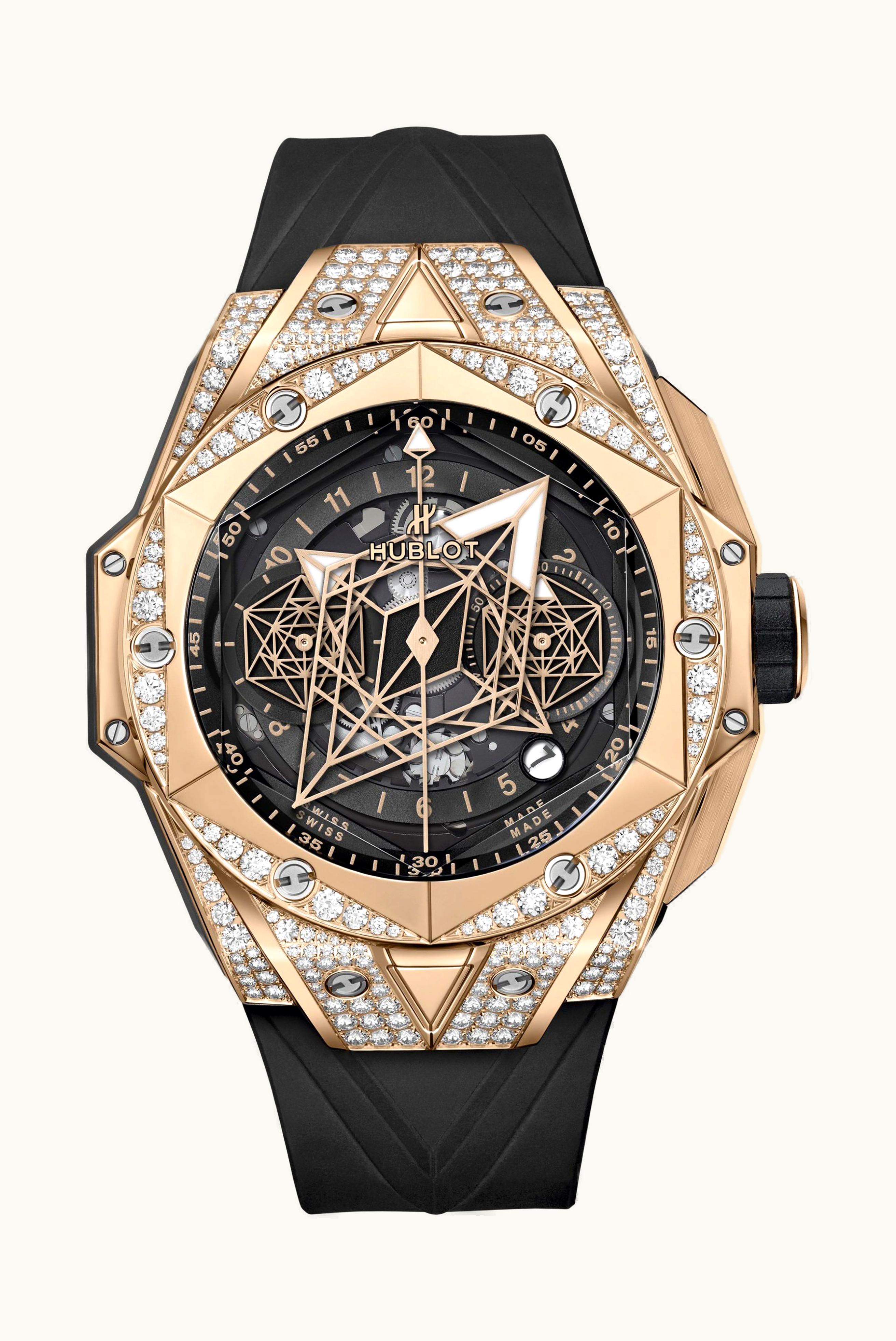 Hublot Big Bang Sang Bleu II King Gold Pavé