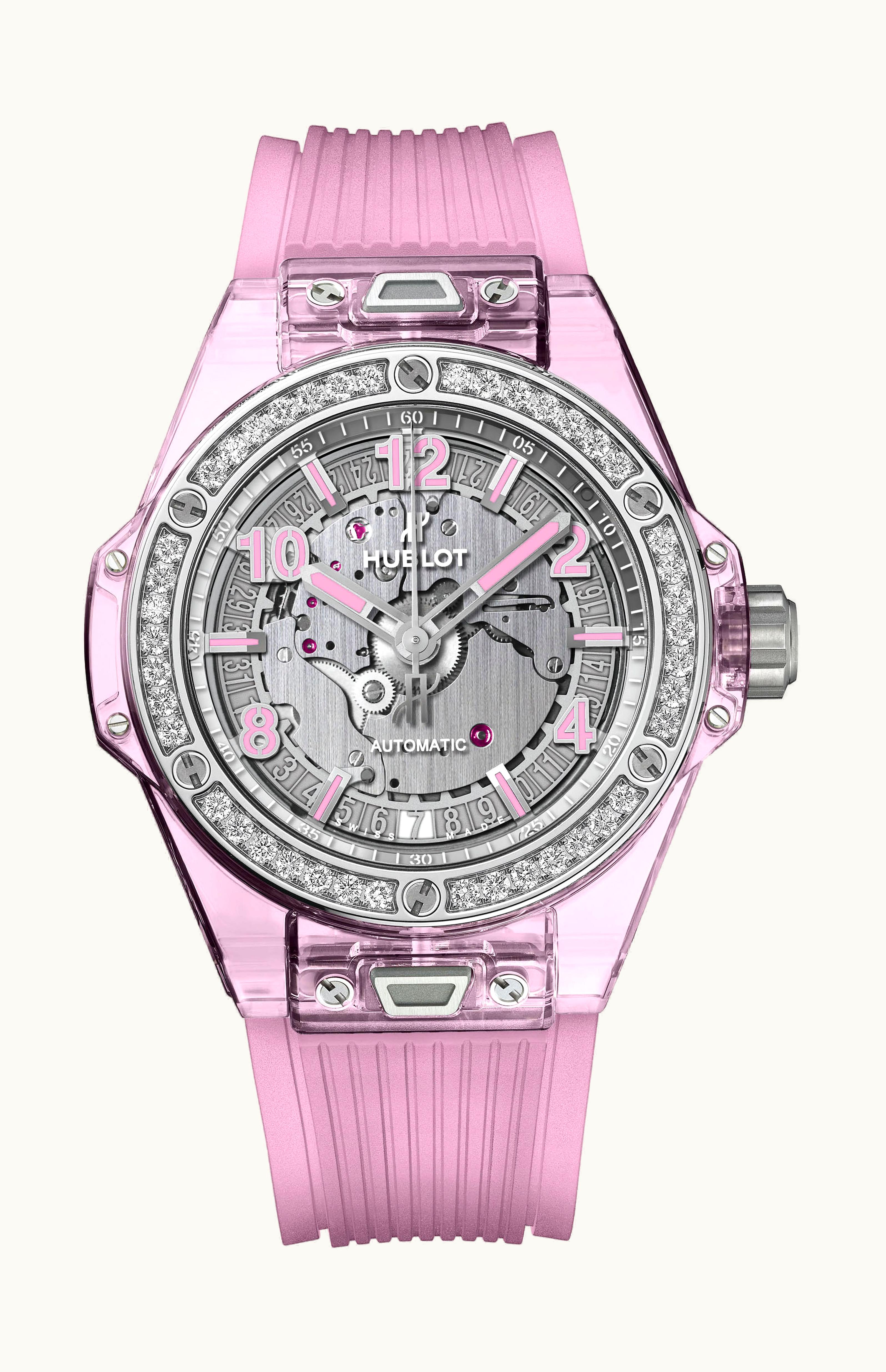 Hublot Big Bang One Click Pink Sapphire Diamonds