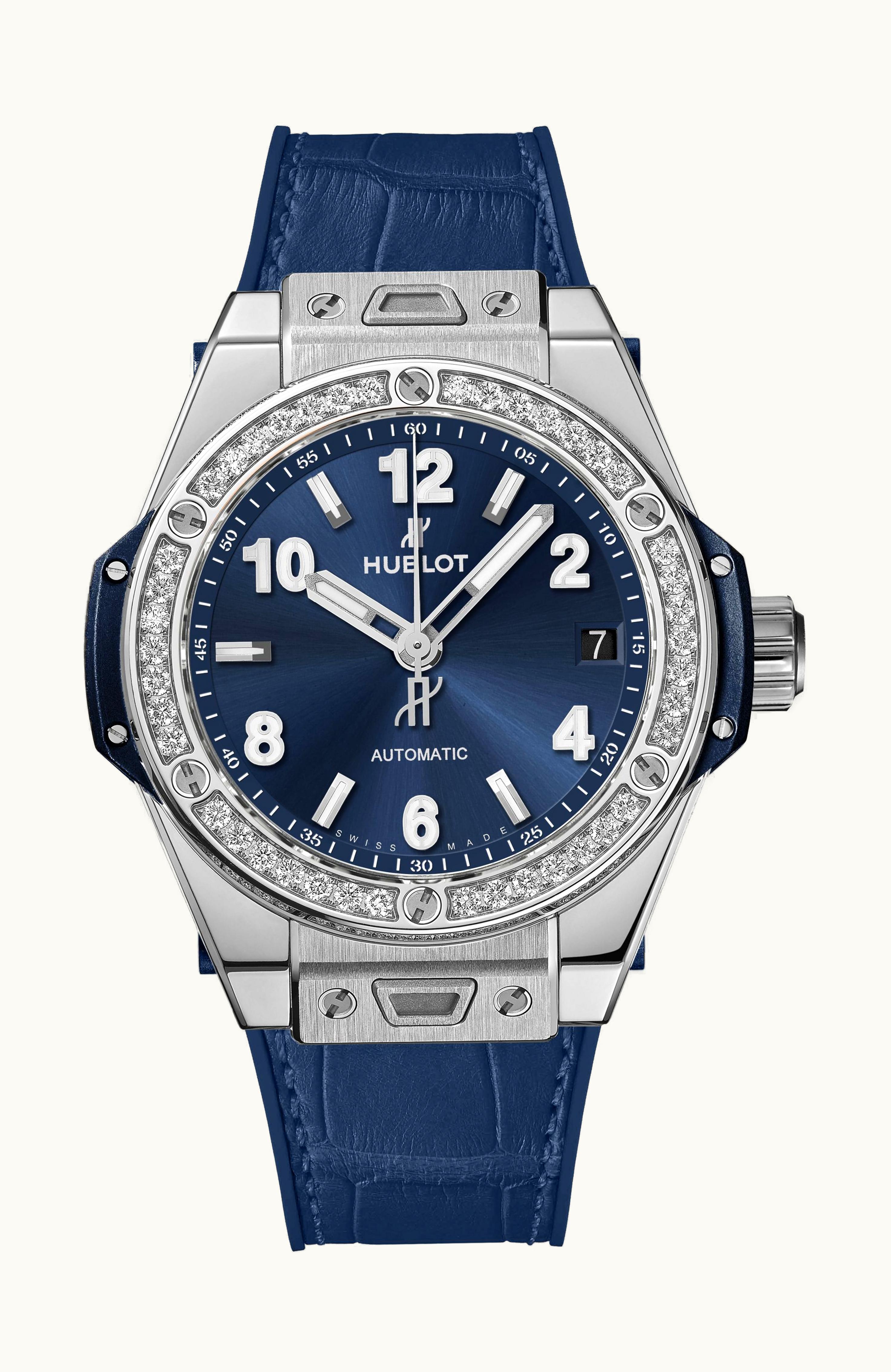 Hublot Big Bang One Click Steel Blue Diamonds