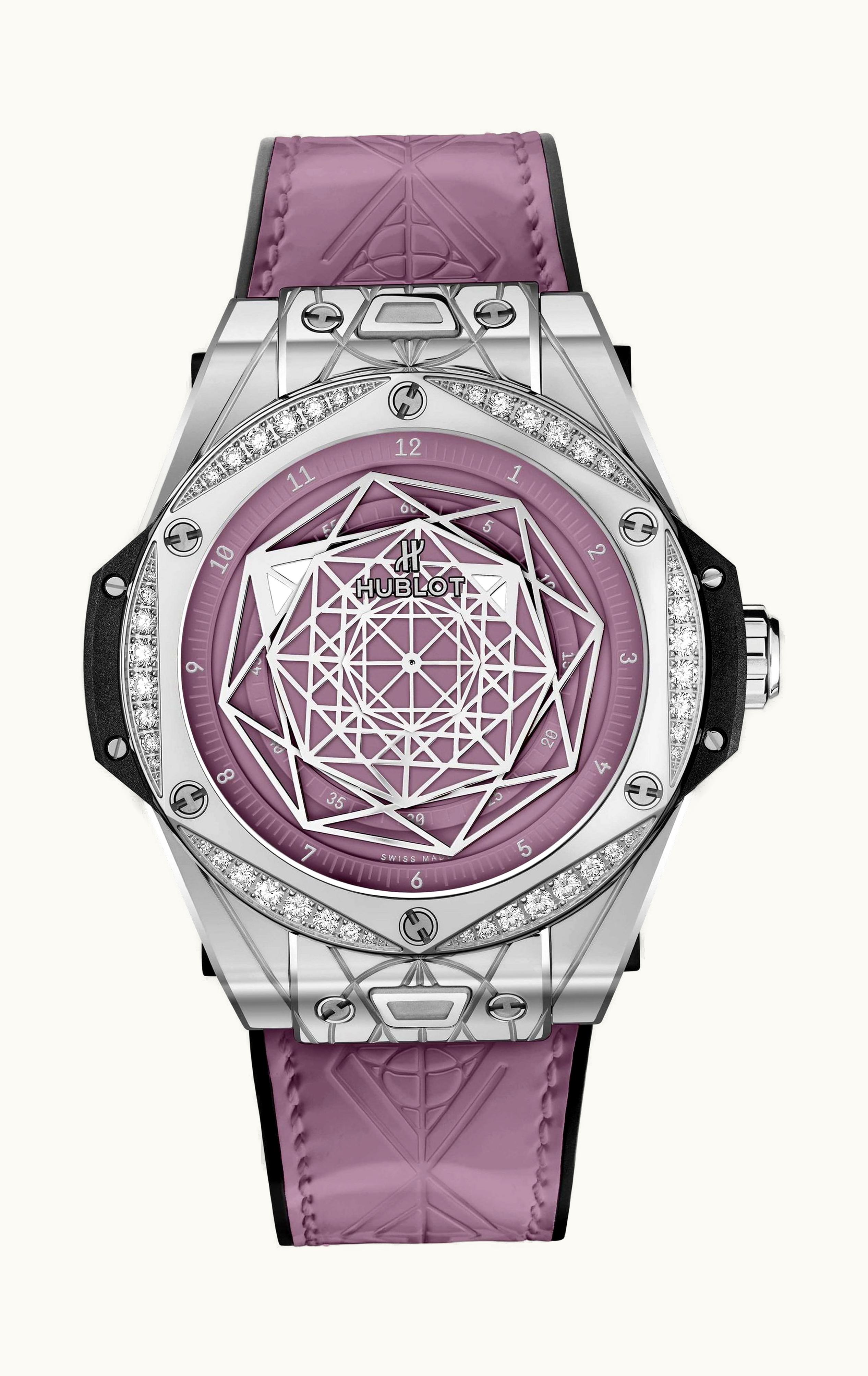 Hublot Big Bang One Click Sang Bleu Steel Pink Diamonds