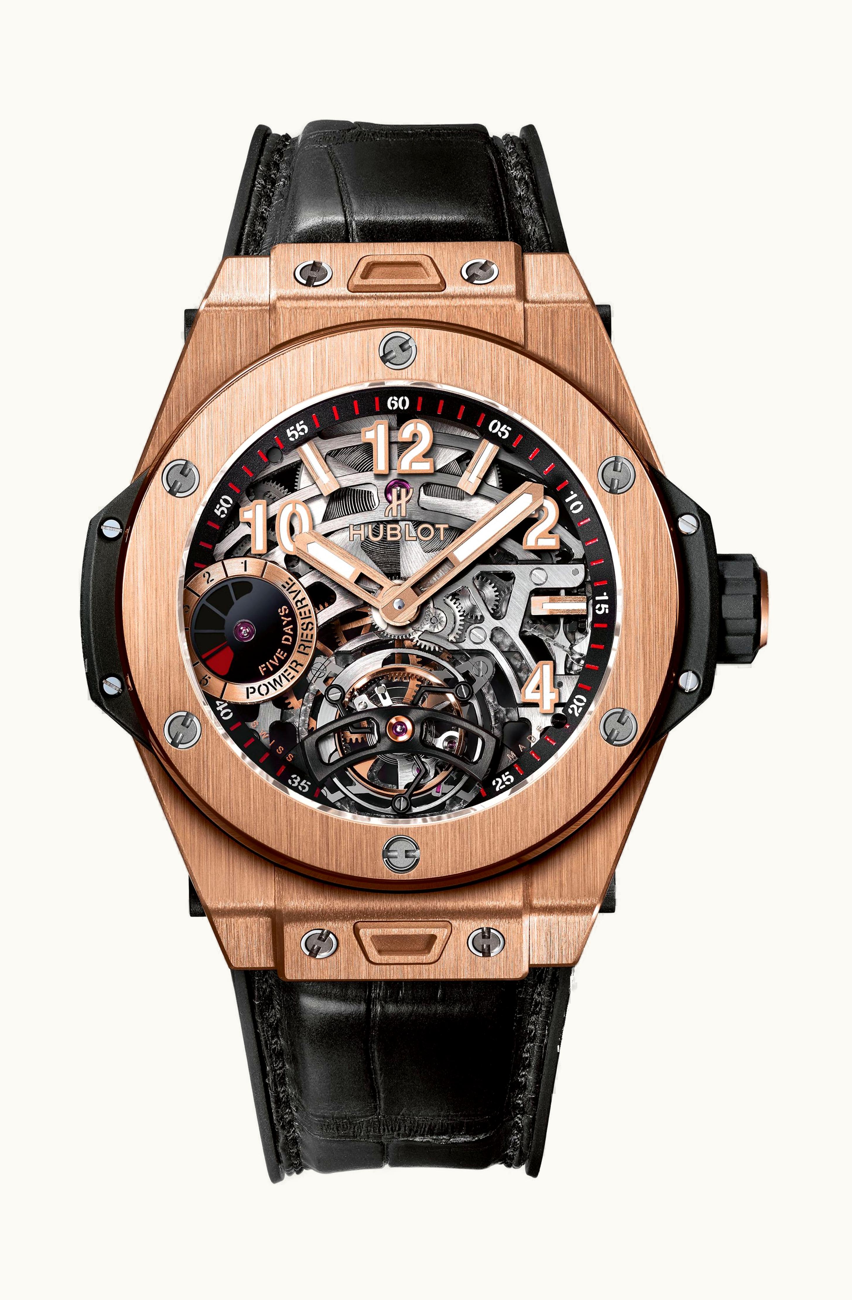 Hublot Big Bang Tourbillon Power Reserve 5 days King Gold