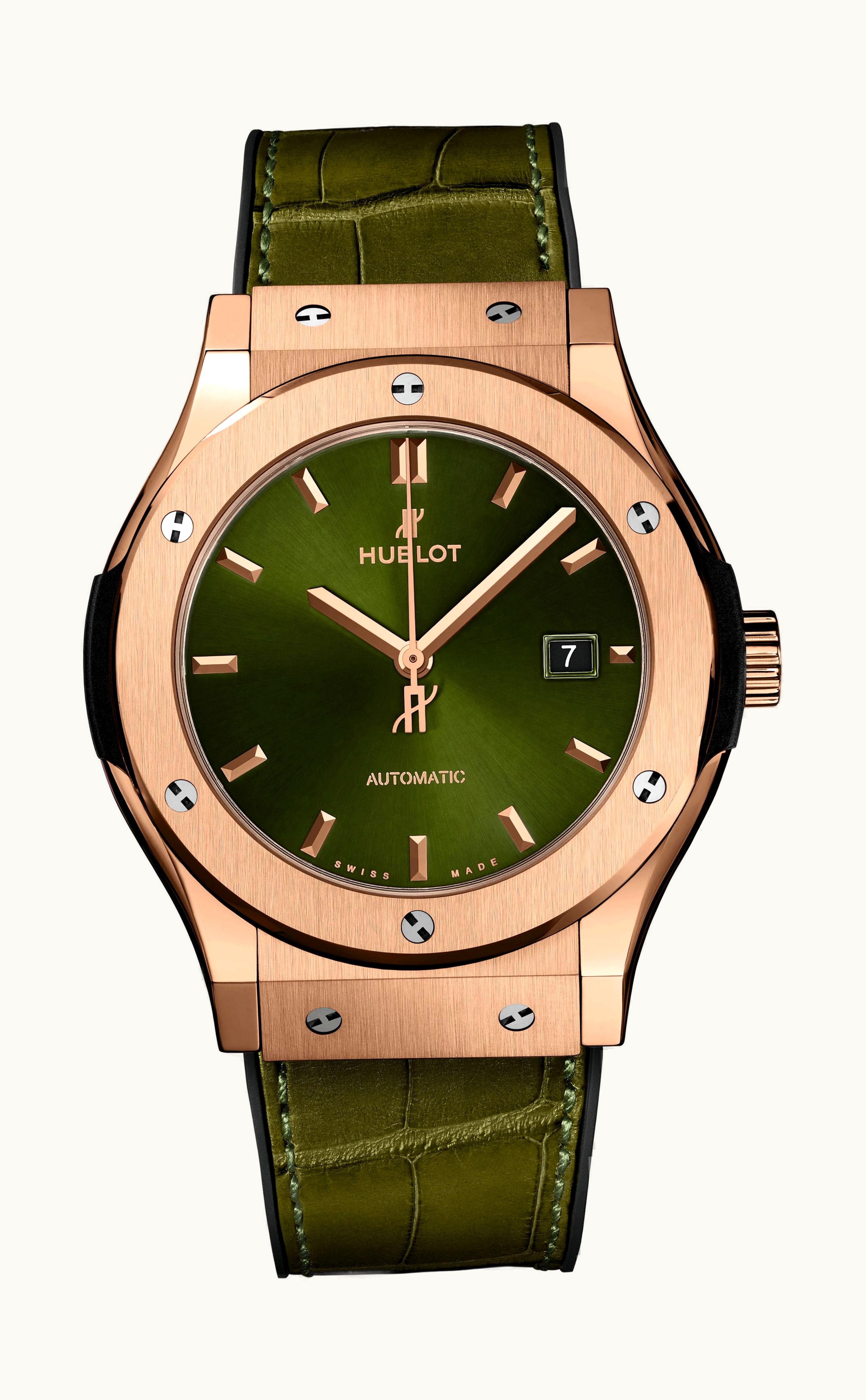 Hublot Classic Fusion Green King Gold