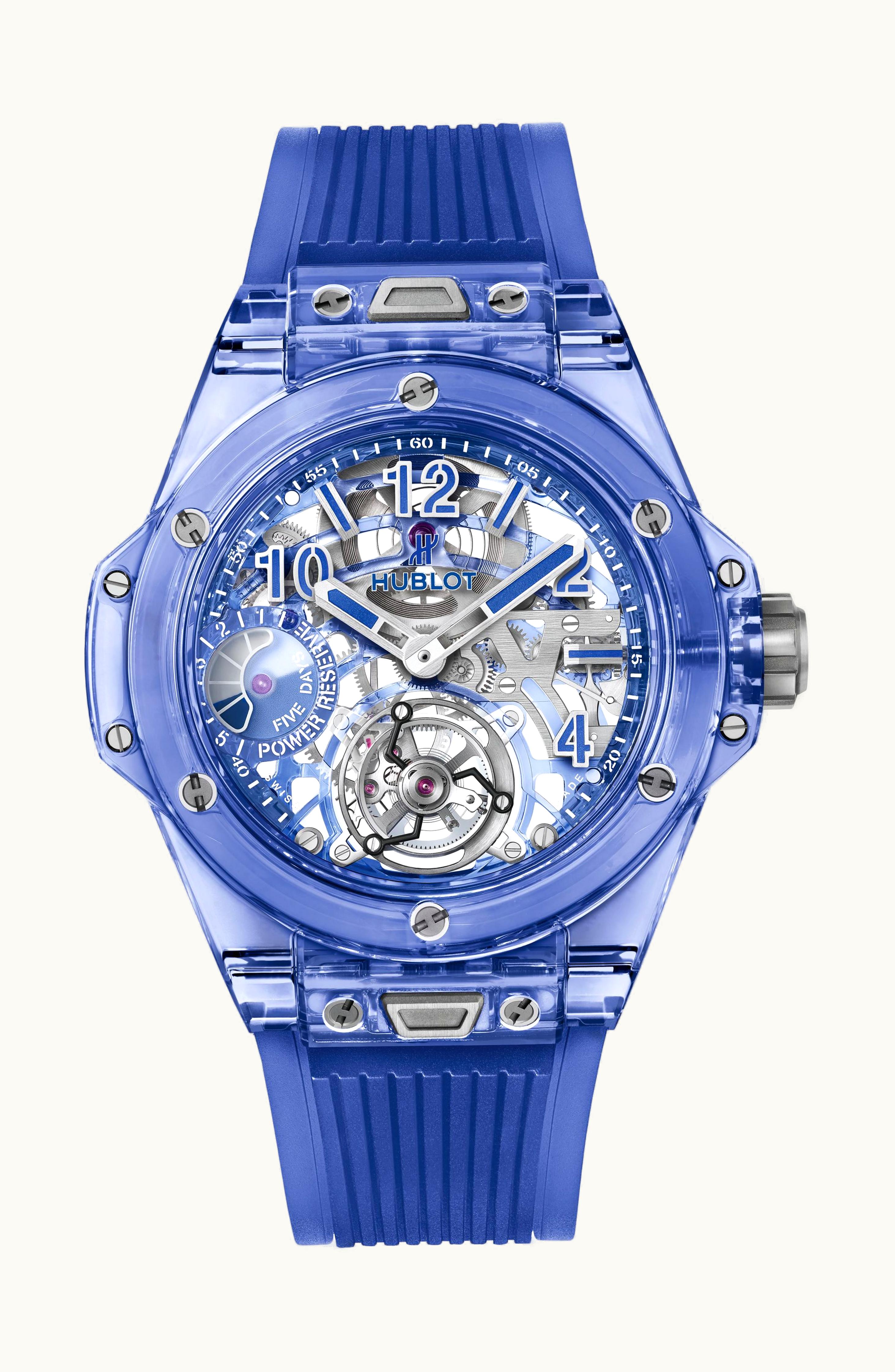 Hublot Big Bang Tourbillon Power Reserve 5 days Blue Sapphire 45mm - Sapphire - Manual Winding