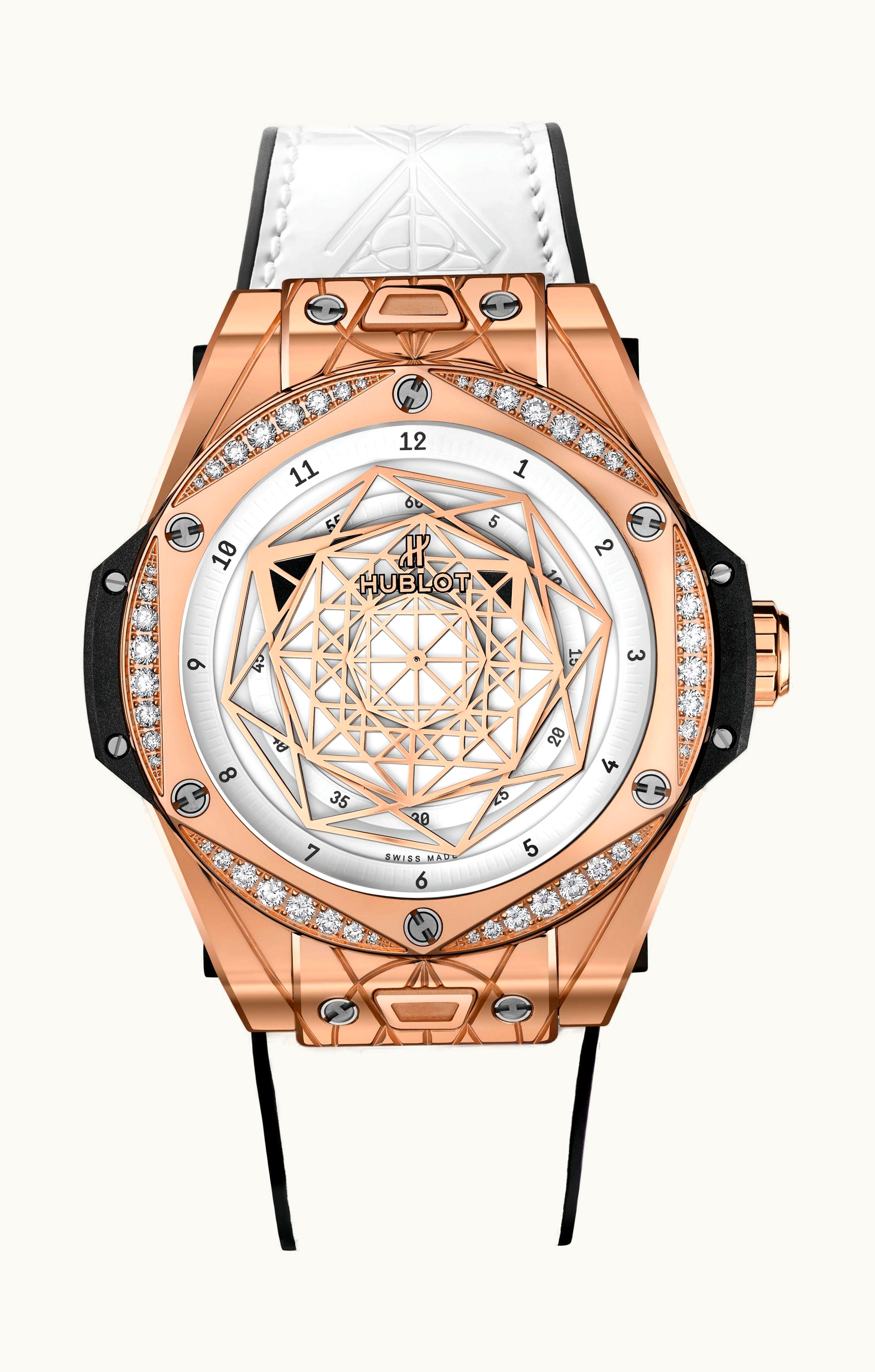 Hublot Big Bang One Click Sang Bleu King Gold White Diamonds 39mm - King Gold - Automatic Winding