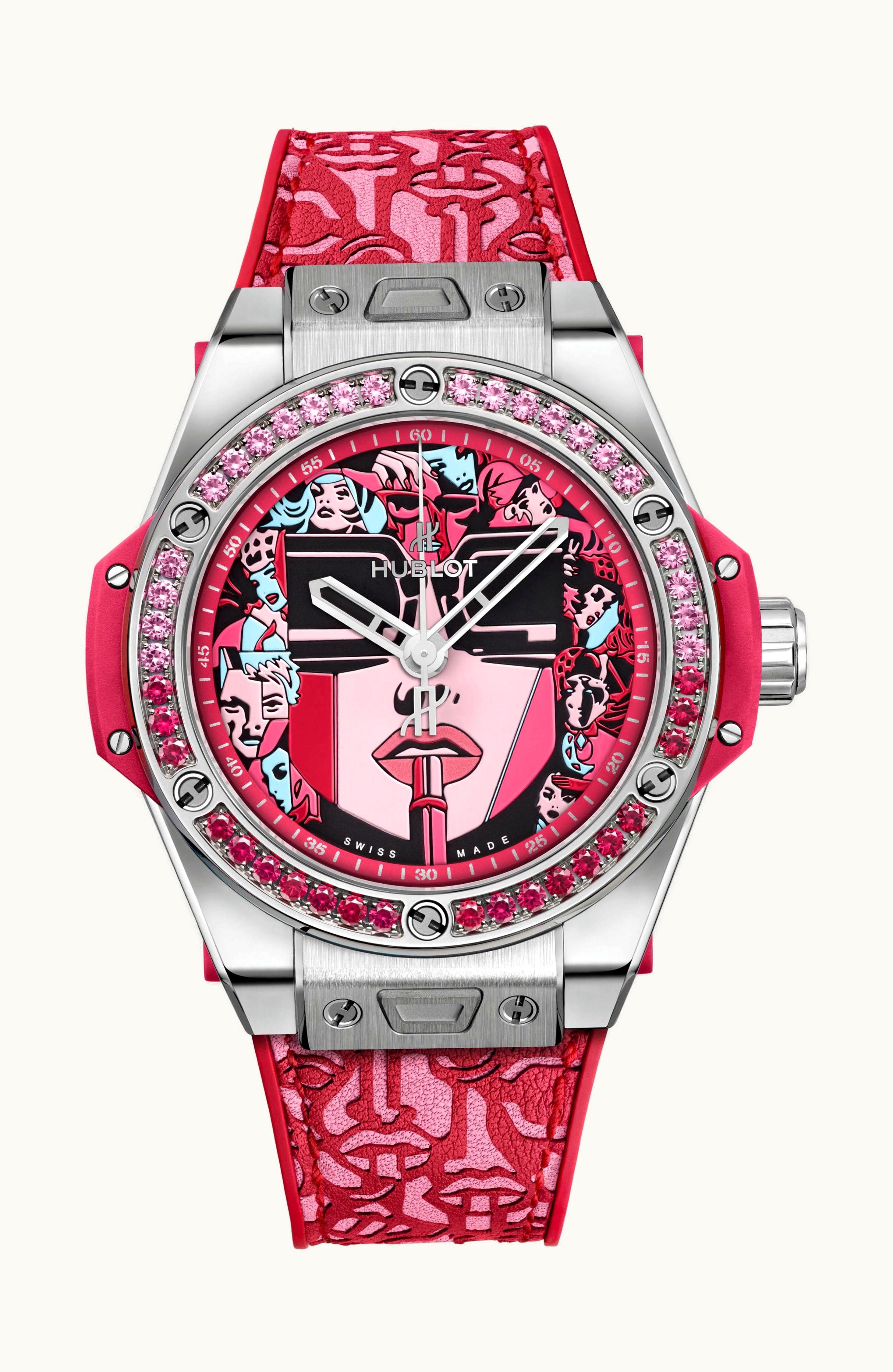 Hublot Big Bang One Click Marc Ferrero Steel Red 39mm - Stainless Steel - Automatic Winding