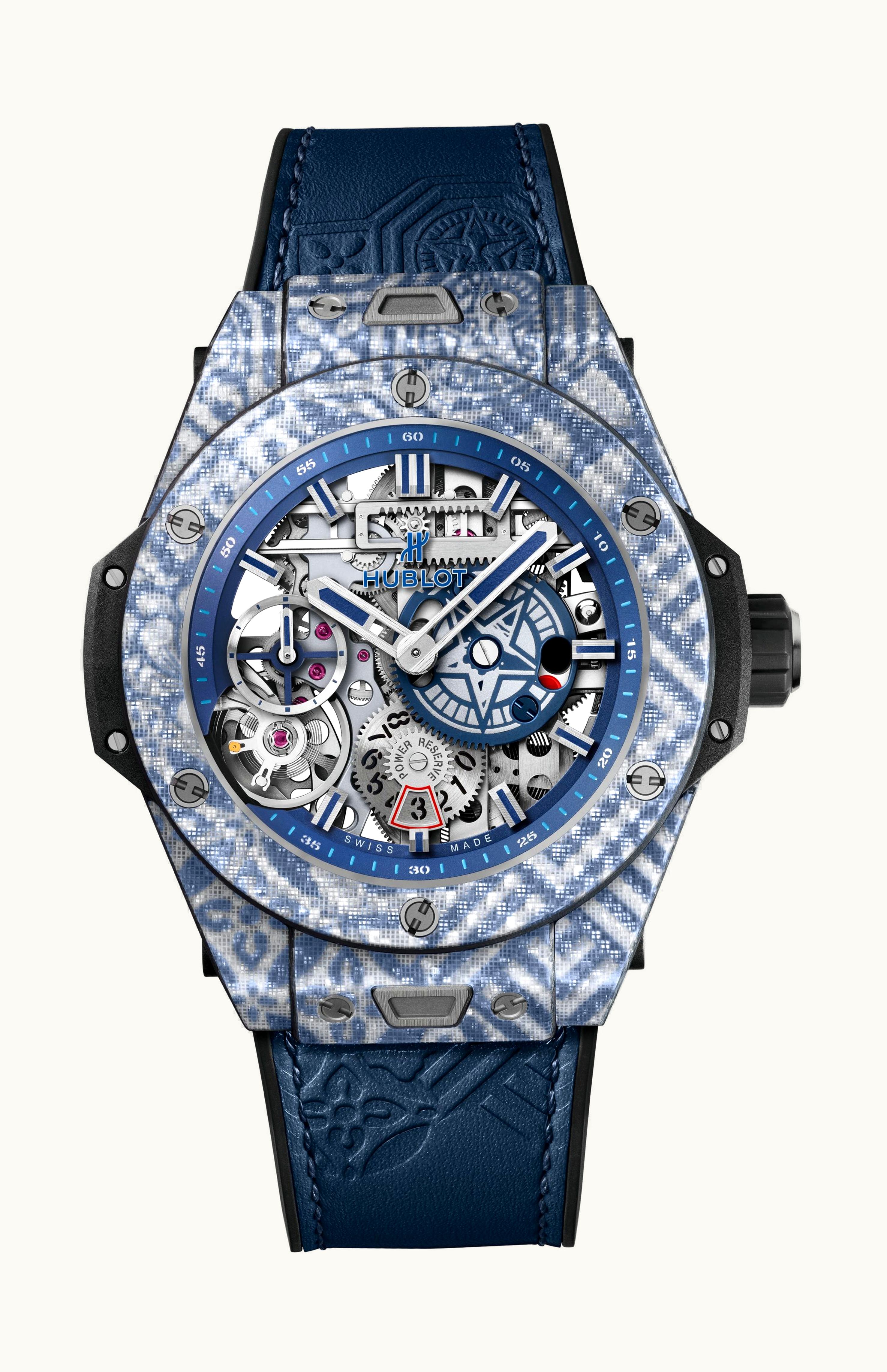 Hublot Big Bang MECA-10 Shepard Fairey Blue 45mm - Carbon - Manual Winding