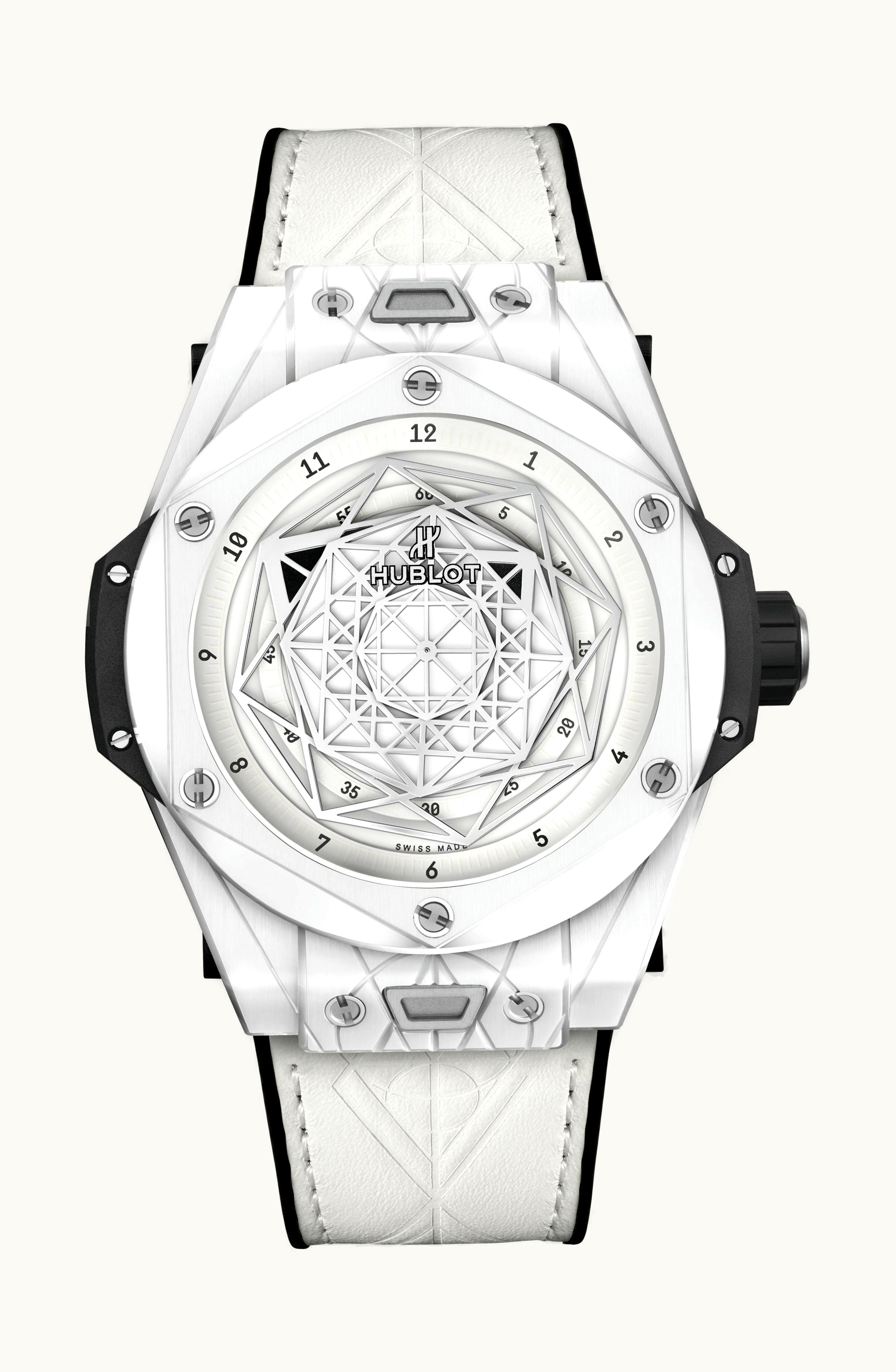 Hublot Big Bang Unico Sang Bleu Ceramic White 45mm - Ceramic - Automatic Winding