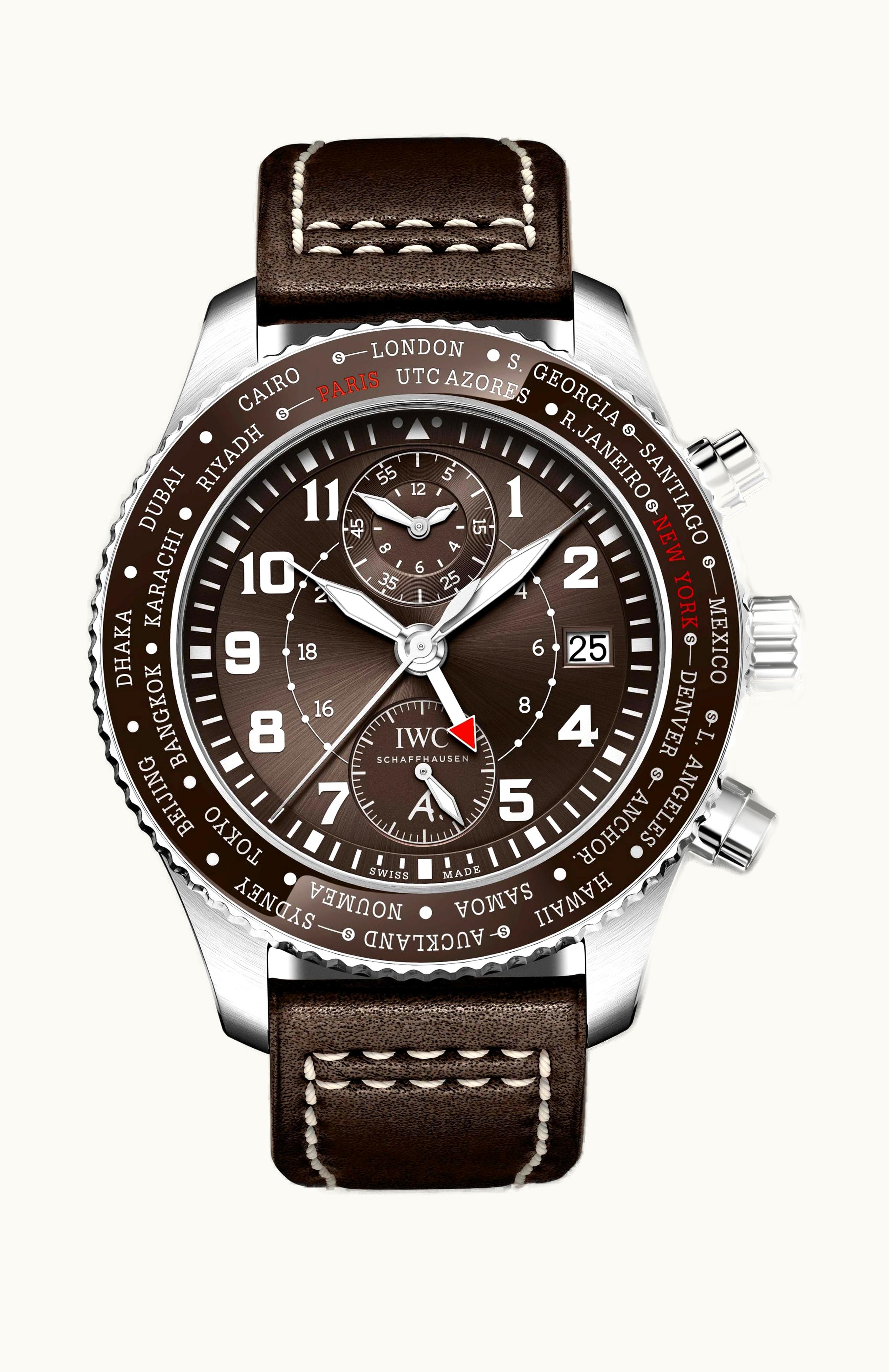 IWC Pilot’s Watch Timezoner Chronograph Edition “80 Years Flight to New York”