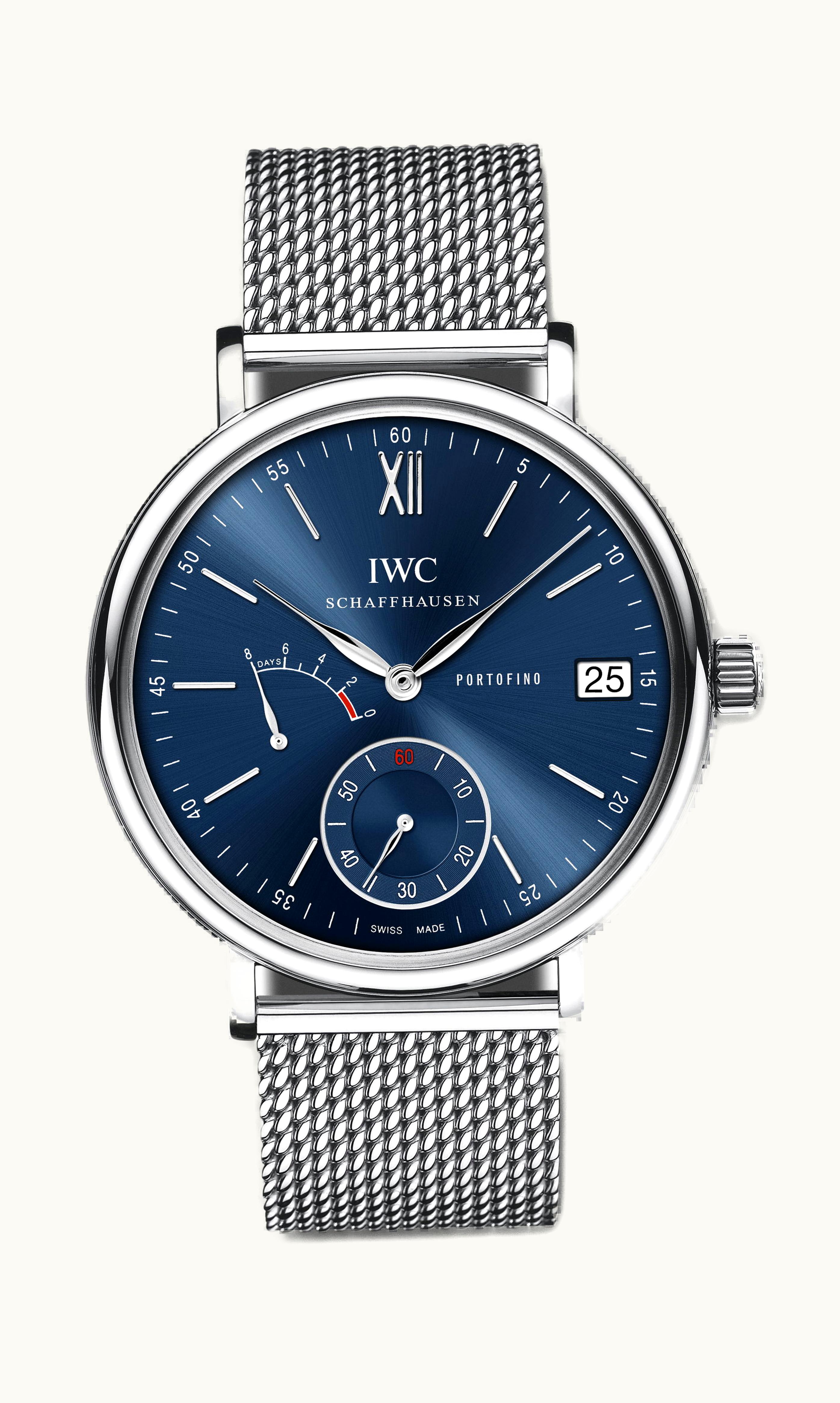 IWC Schaffhausen Portofino Hand-Wound Eight Days 45mm - Stainless Steel - Manual Winding IW510116