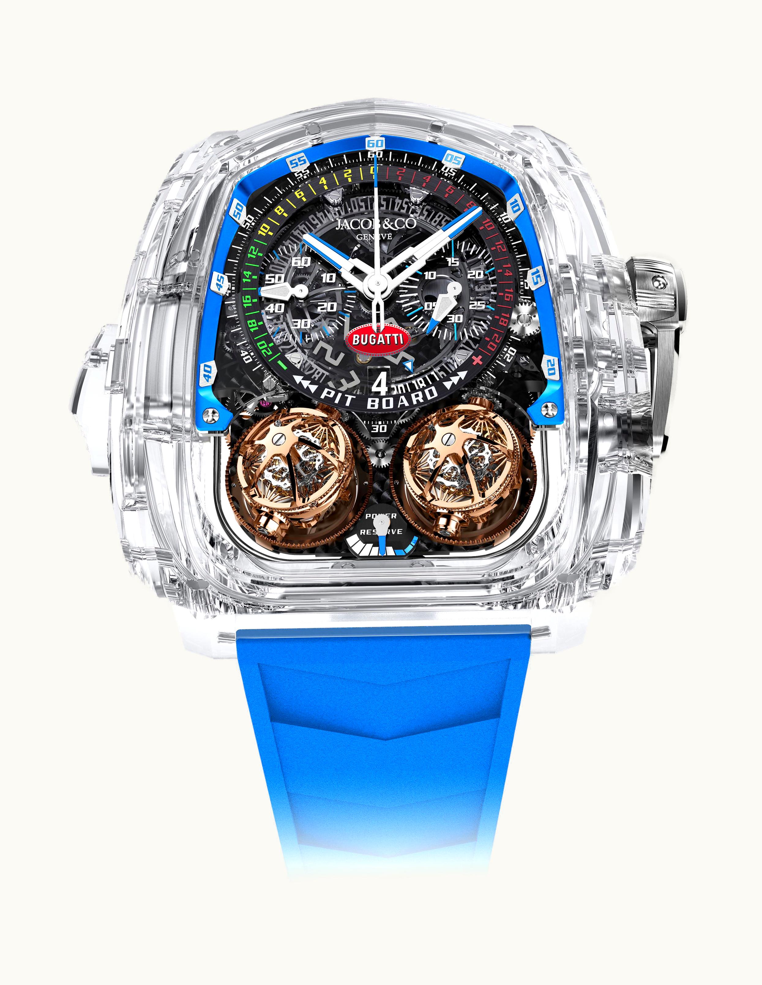 Jacob & Co Twin Turbo Furious Bugatti Sapphire Crystal