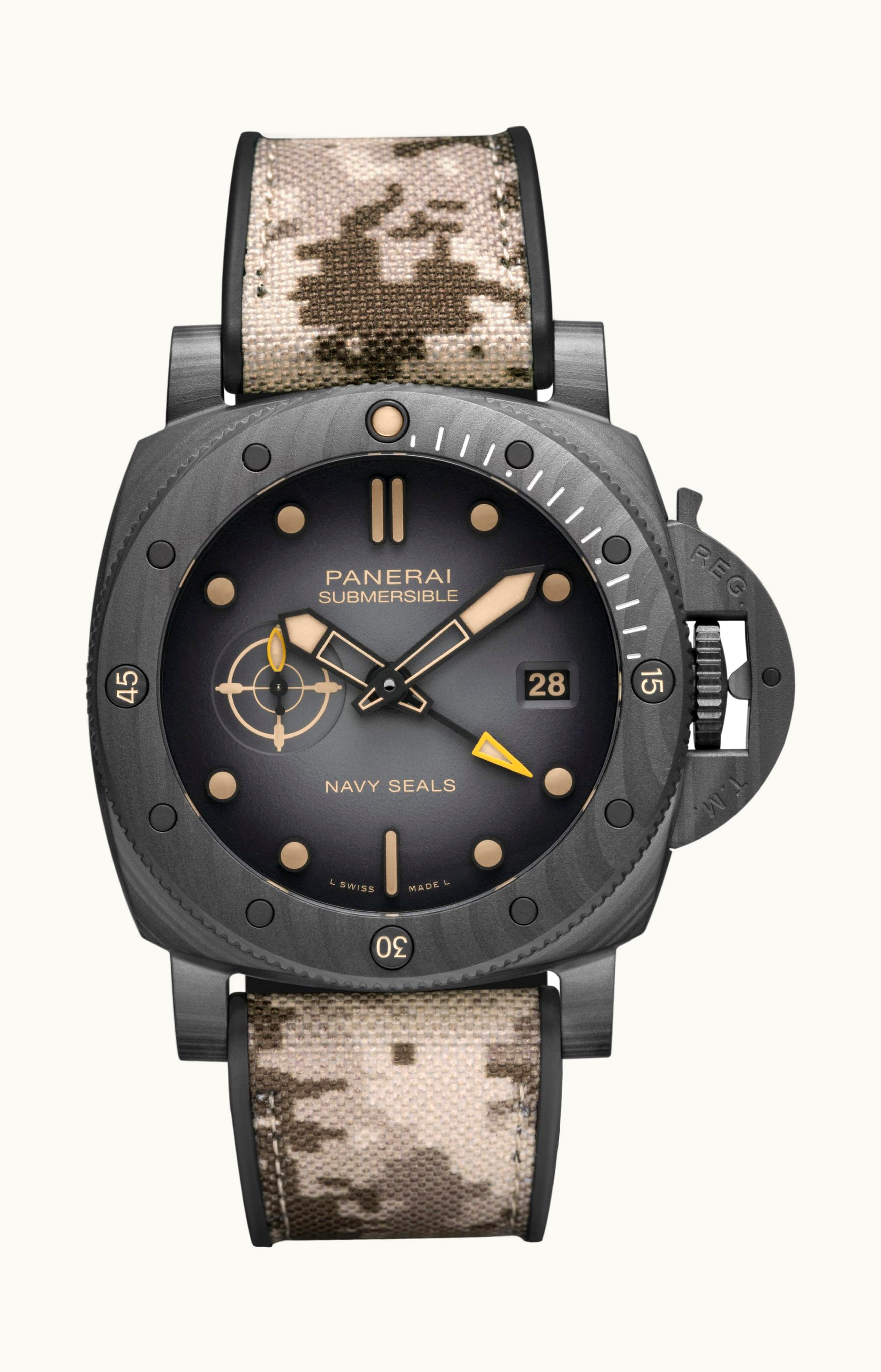 Panerai Submersible QuarantaQuattro GMT Navy SEALs Carbotech