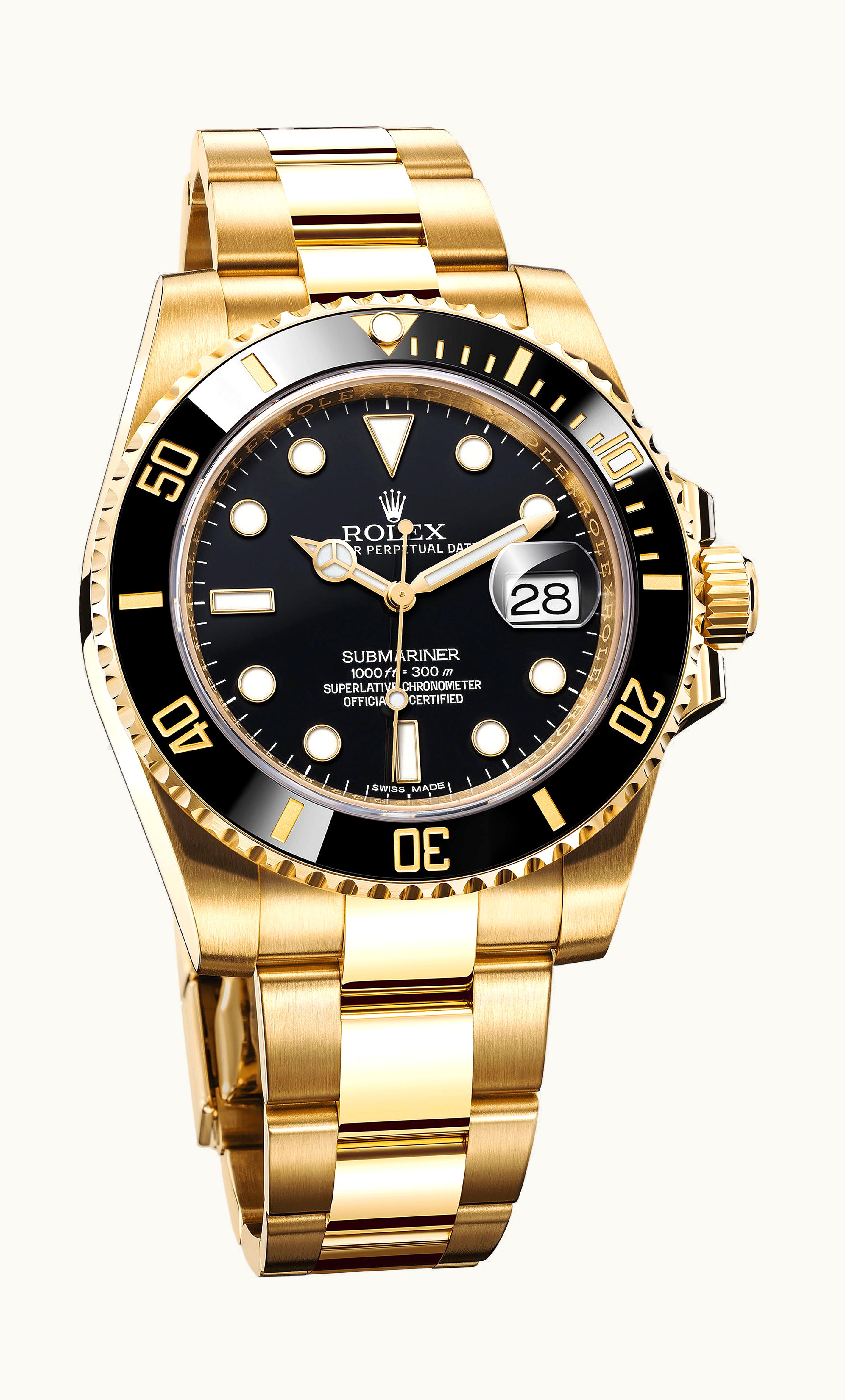 Rolex Oyster Perpetual Submariner Date 40mm - Yellow Gold - Automatic Winding M116618LN