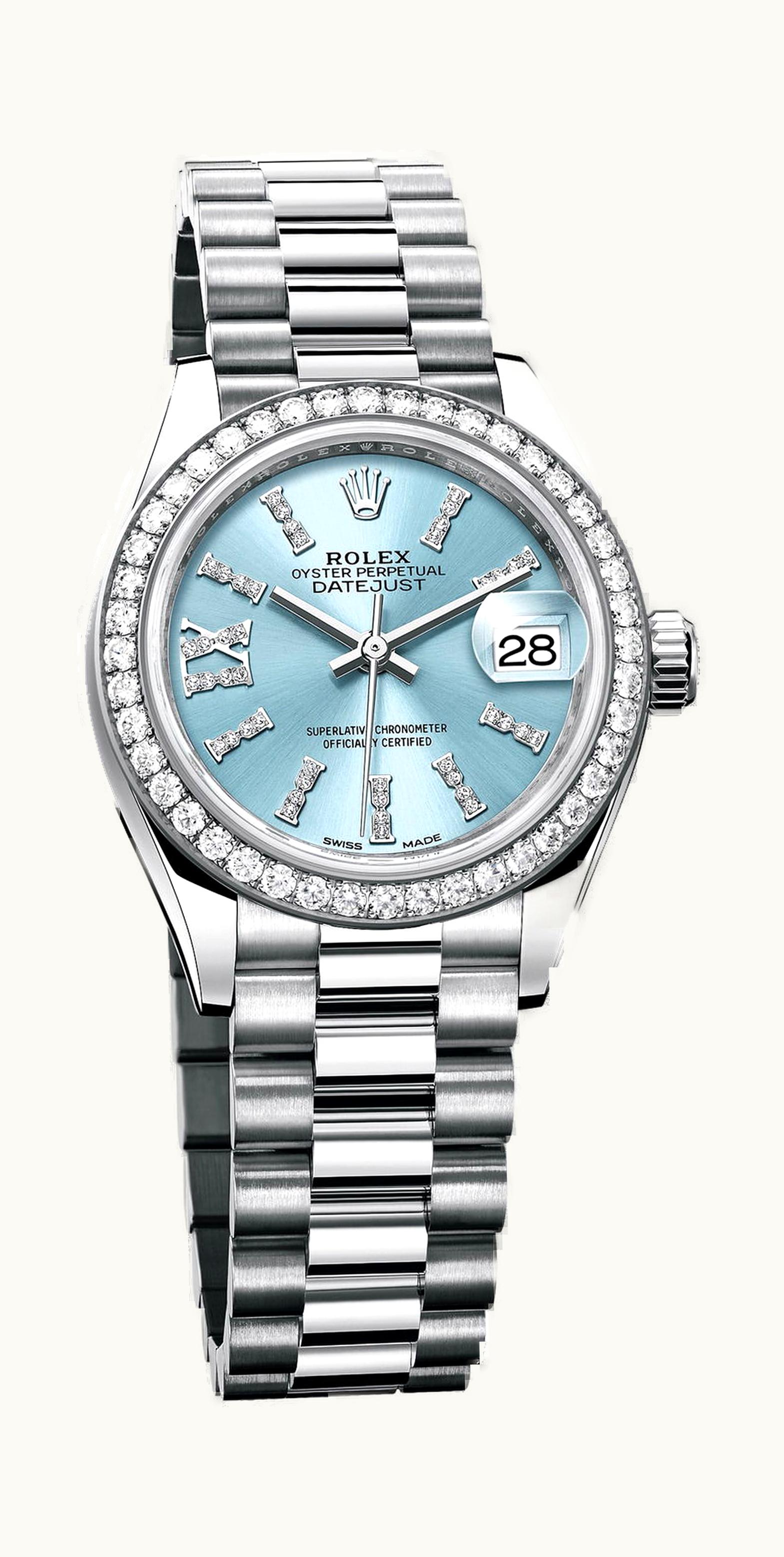 Rolex Lady-Datejust 28mm - Platinum - Automatic Winding