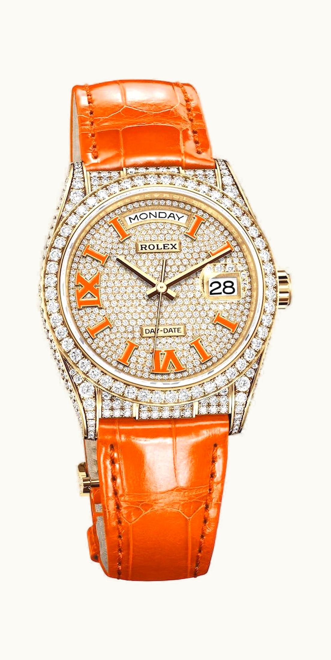 Rolex Day-Date 36 36mm - White Gold - Automatic Winding 128158RBR-0002