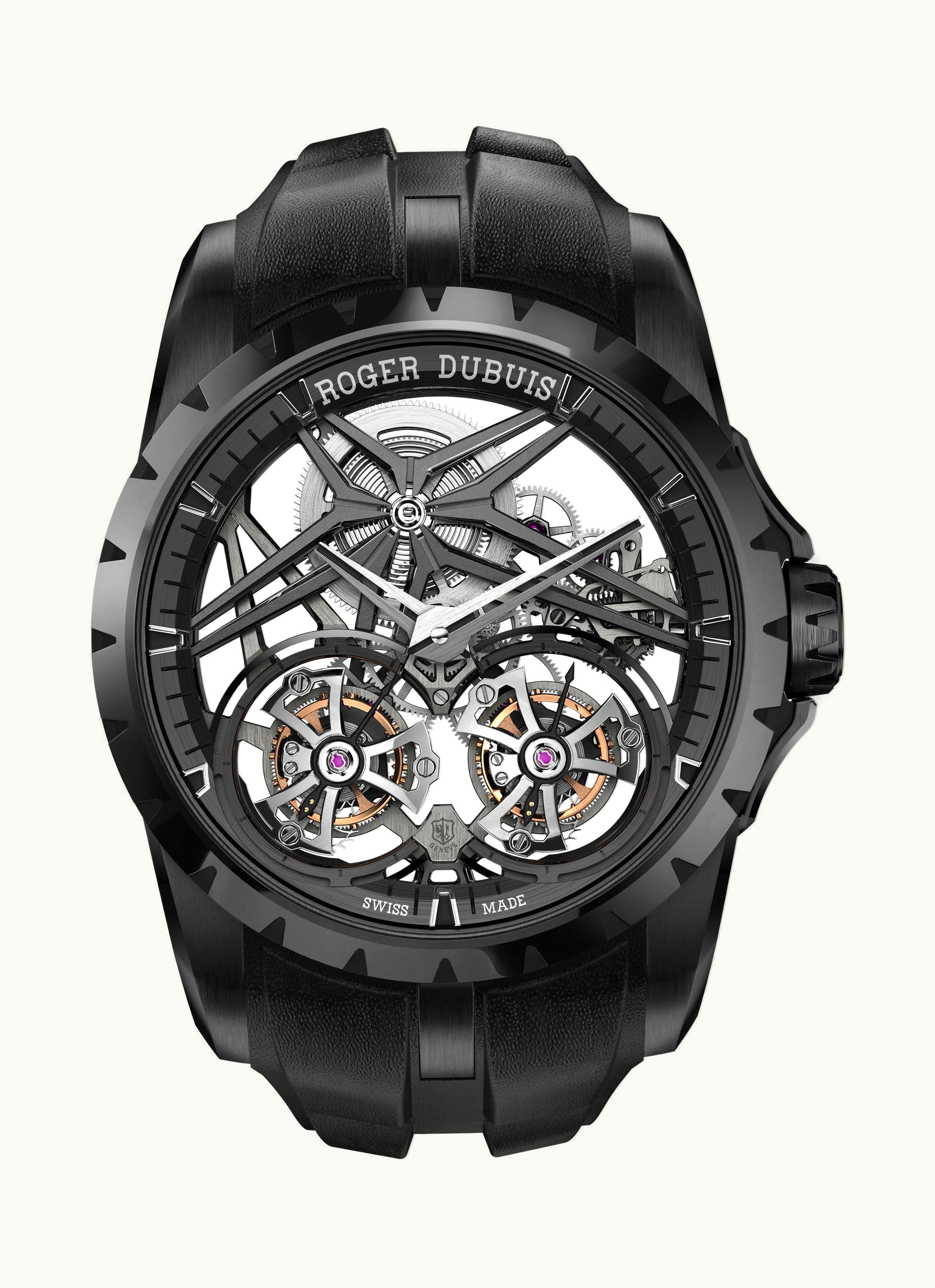 Roger Dubuis Excalibur Double Tourbillon Black Ceramic 45mm - Black Ceramic - Manual Winding