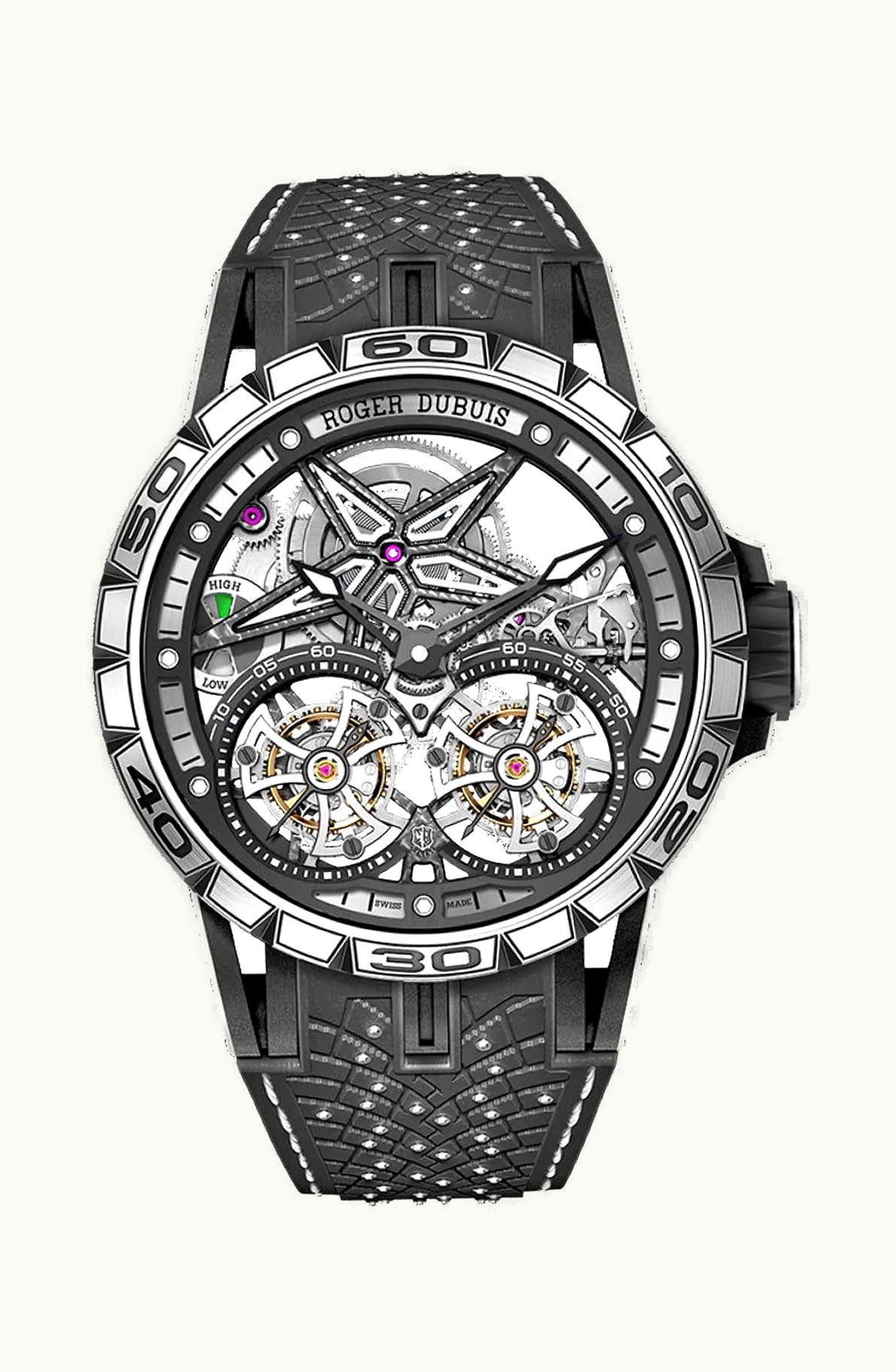 Roger Dubuis Excalibur Spider Pirelli ICE ZERO 2 47mm - Titanium - Manual Winding